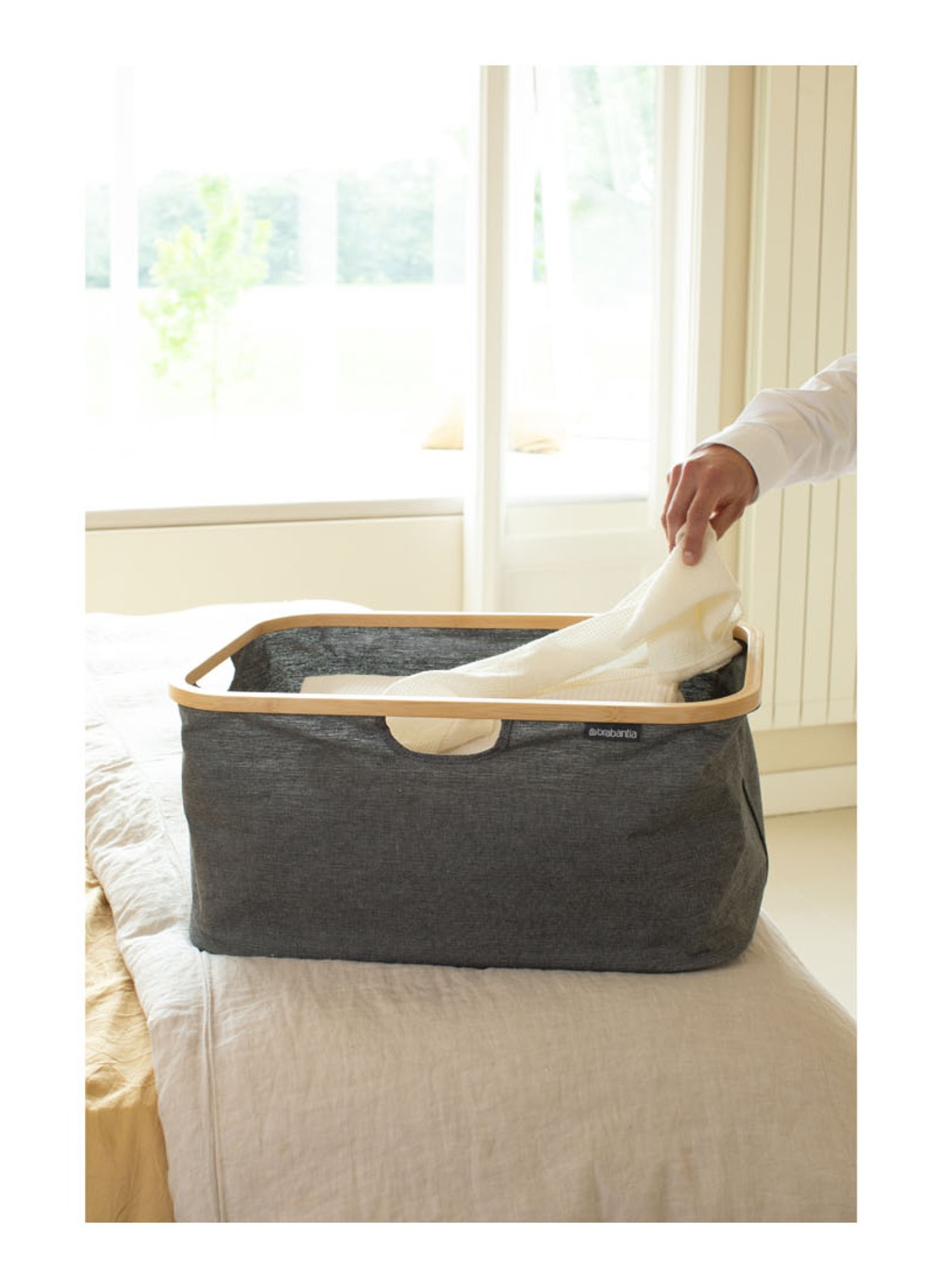 Brabantia Opvouwbare wasmand 26,5 cm - detail 2 zwart