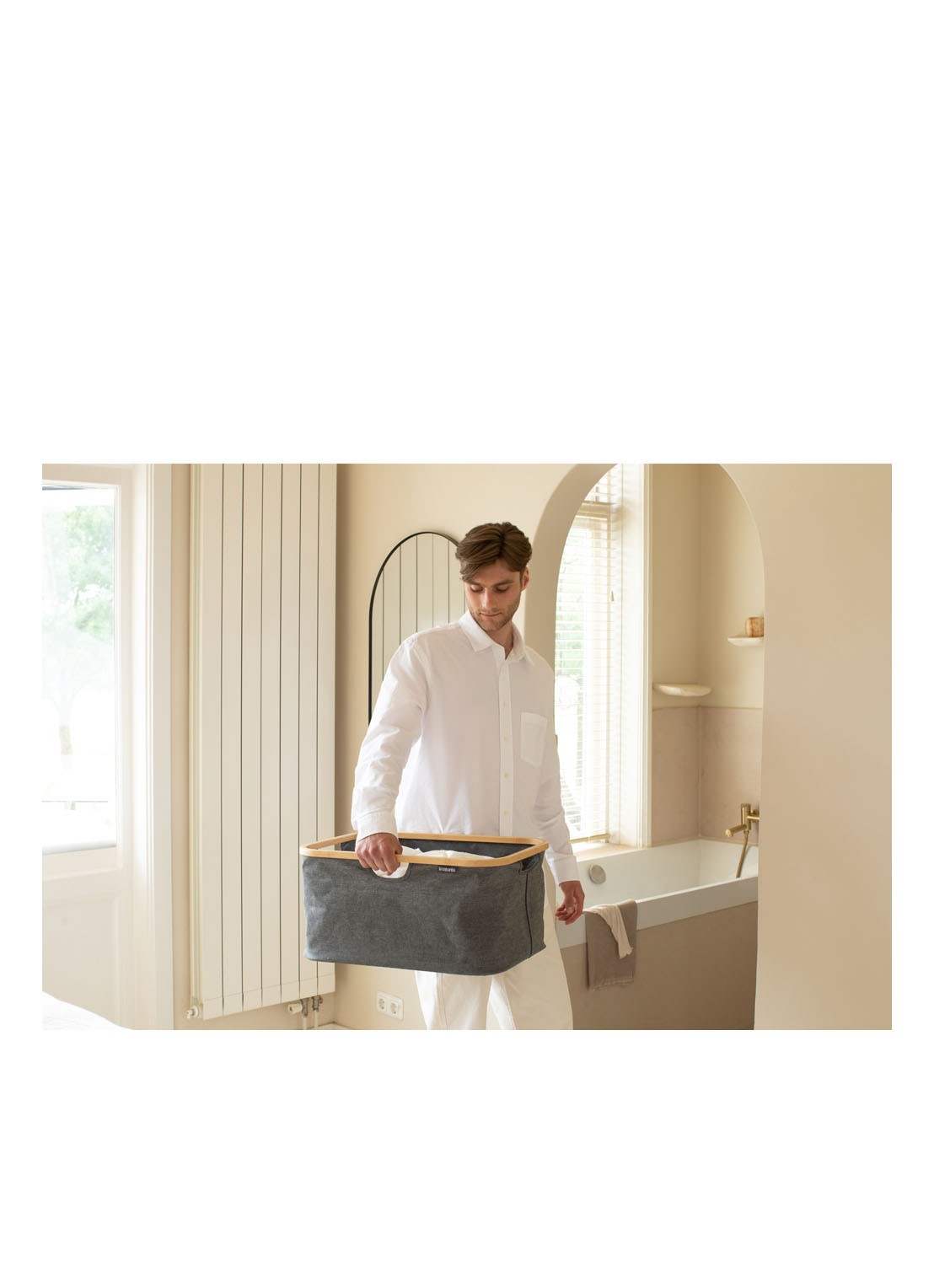 Brabantia Opvouwbare wasmand 26,5 cm - detail 5 zwart