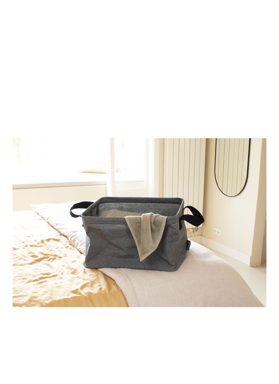Brabantia Opvouwbare wasmand 26 cm - detail 5 grijsmele