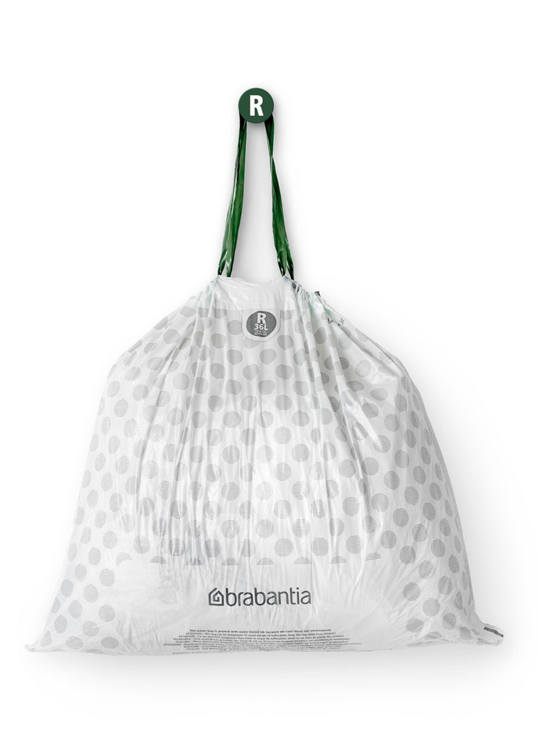 Brabantia Perfect Fit afvalzak code R 36 liter 6 x 20 stuks - detail 4 wit