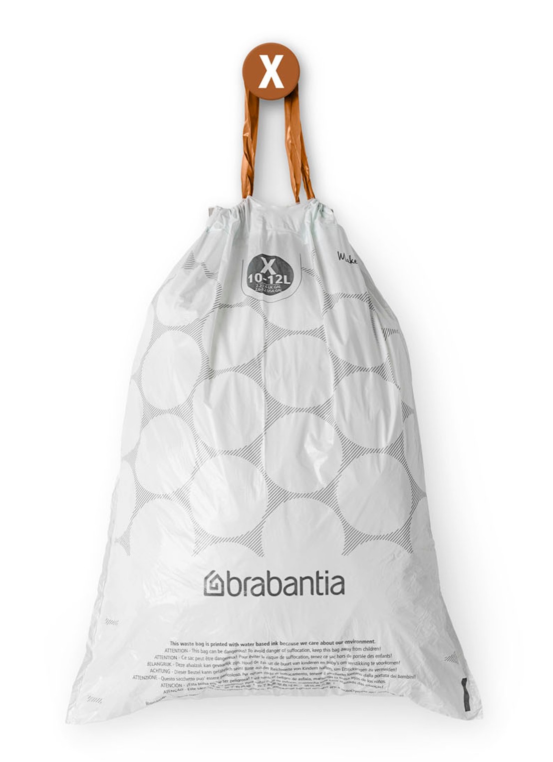 Brabantia Perfect Fit X 10-12L vuilniszak 200 stuks - detail 4 wit