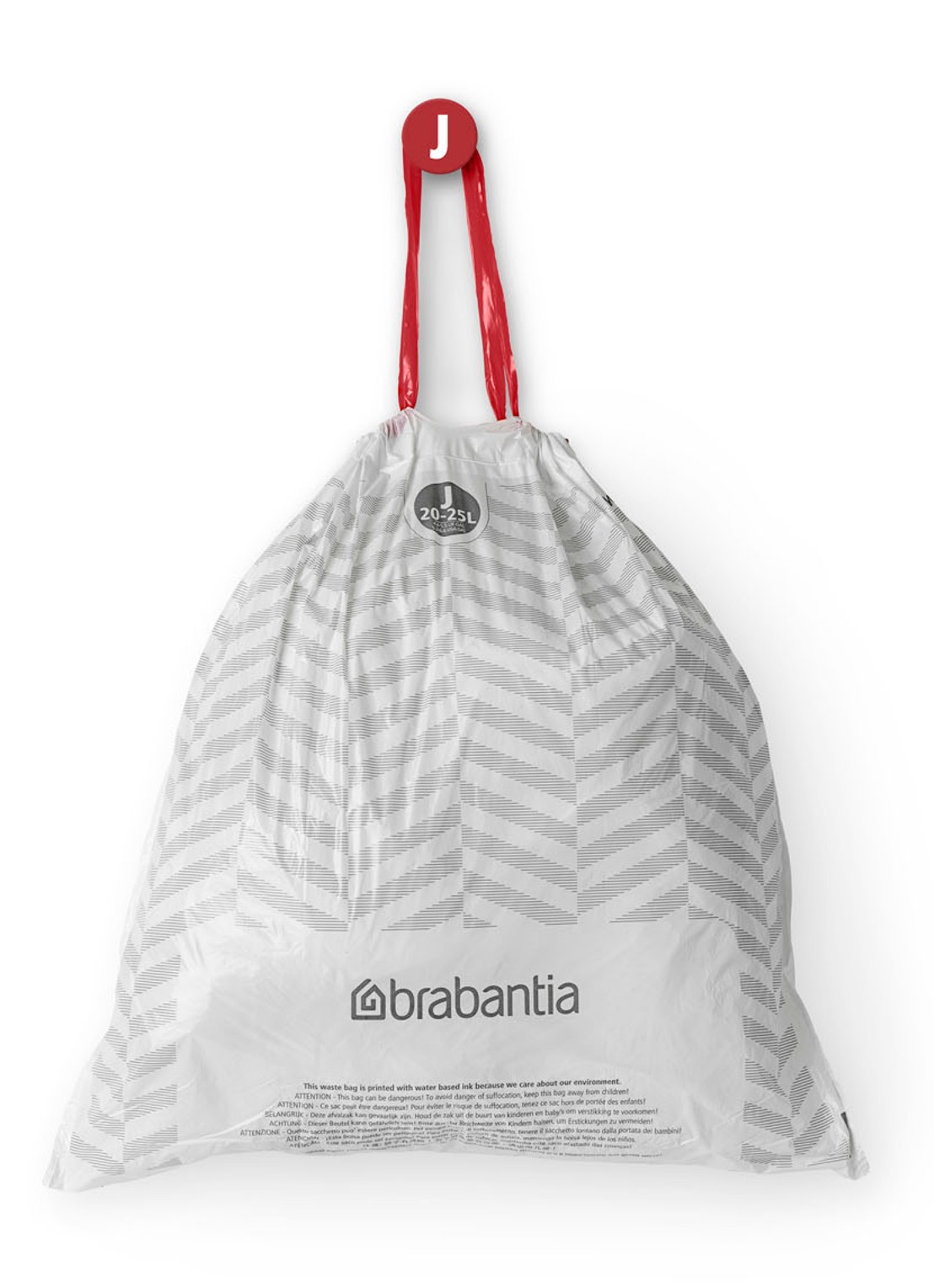 Brabantia PerfectFit afvalzak code J 20 - 25 liter 6 x 20 stuks - detail 4 wit
