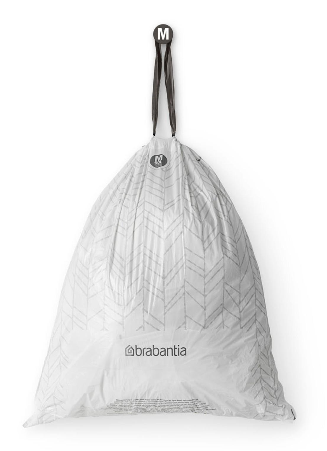 Brabantia  PerfectFit afvalzak code M 60 liter 6 x 20 stuks - detail 6 wit