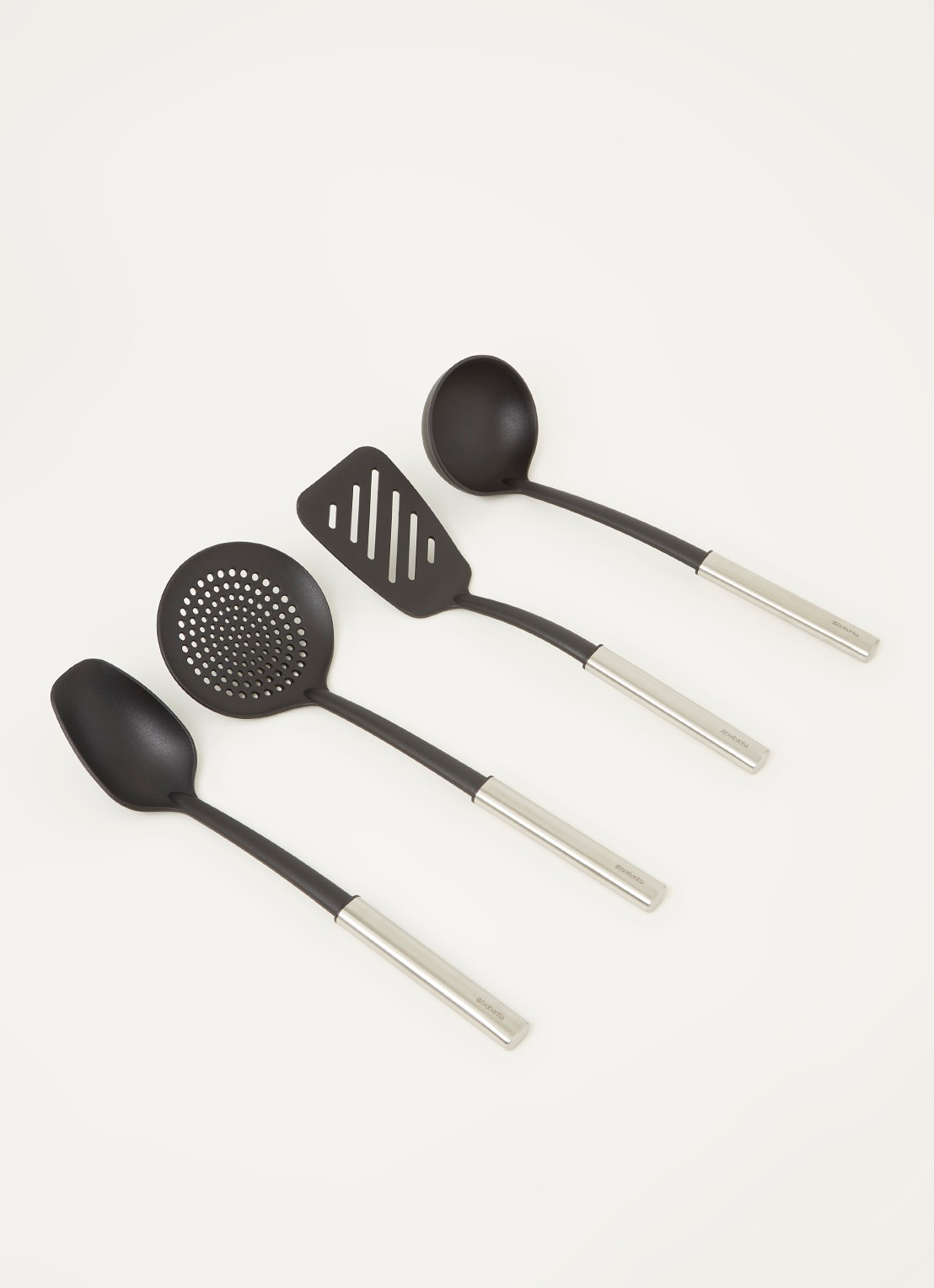 Brabantia Profile anti-aanbak keukengerei set van 4  - voorkant 3 zwart