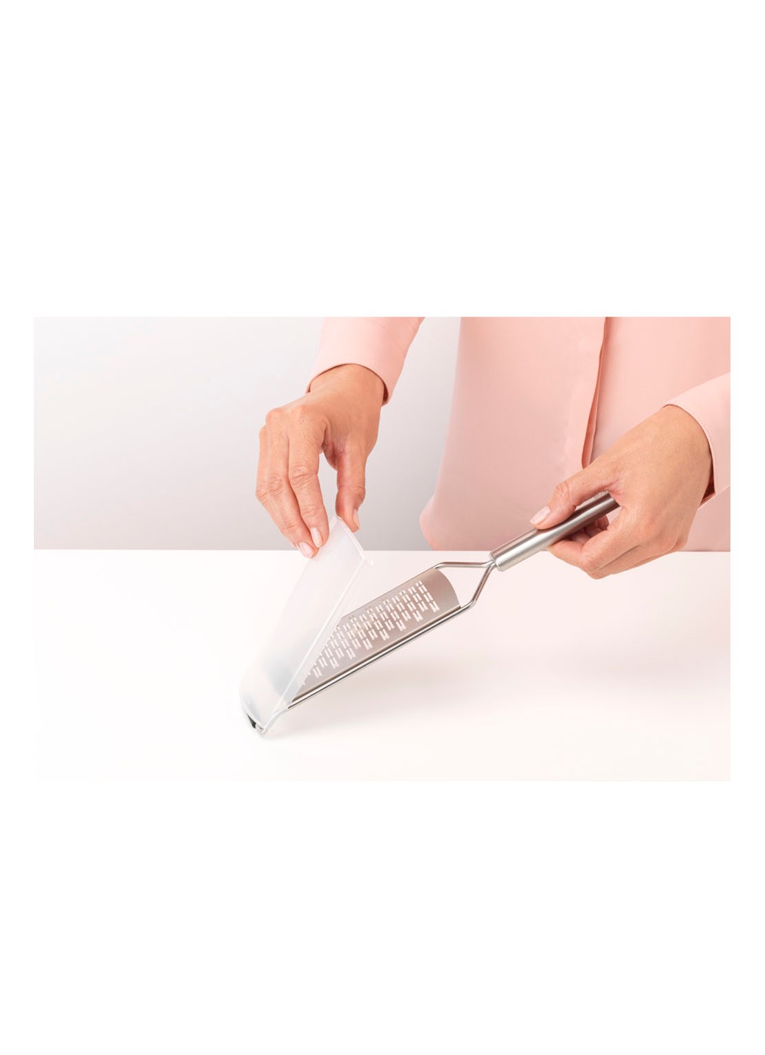 Brabantia Profile grove rasp 30 cm  - detail zilver
