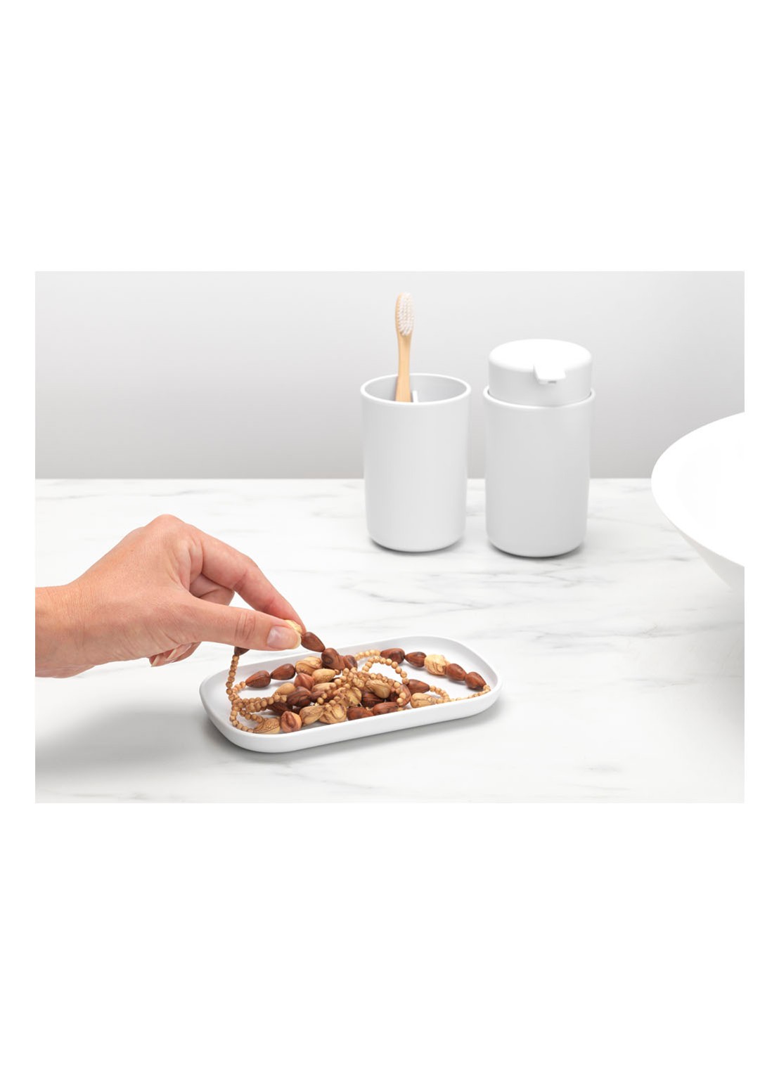 Brabantia ReNew badkameraccessoires set van 3 - detail 7 wit
