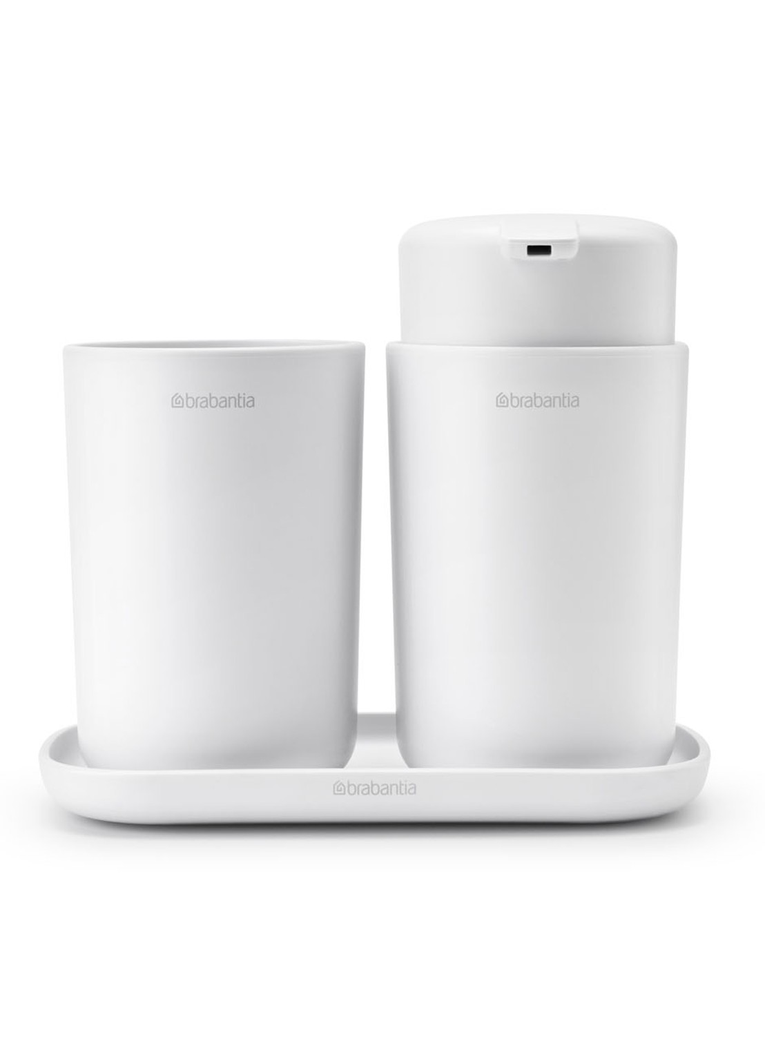 Brabantia ReNew badkameraccessoires set van 3 - voorkant 2 wit
