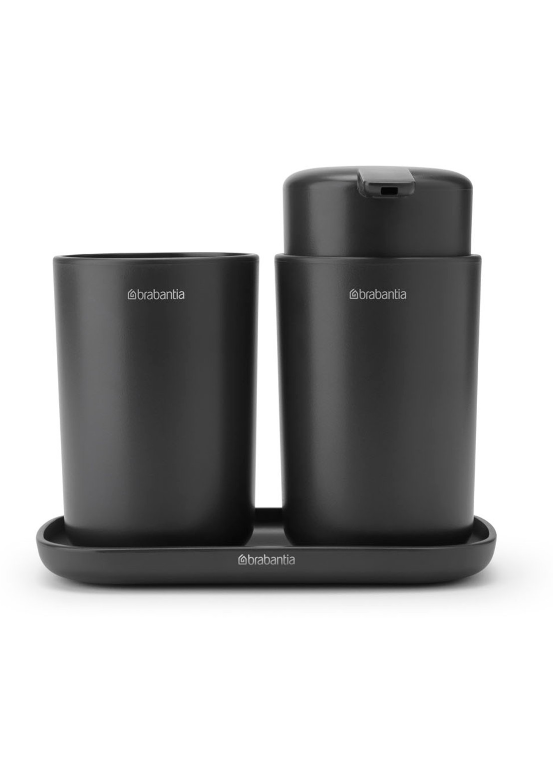 Brabantia ReNew badkameraccessoires set van 3 - voorkant 6 antraciet
