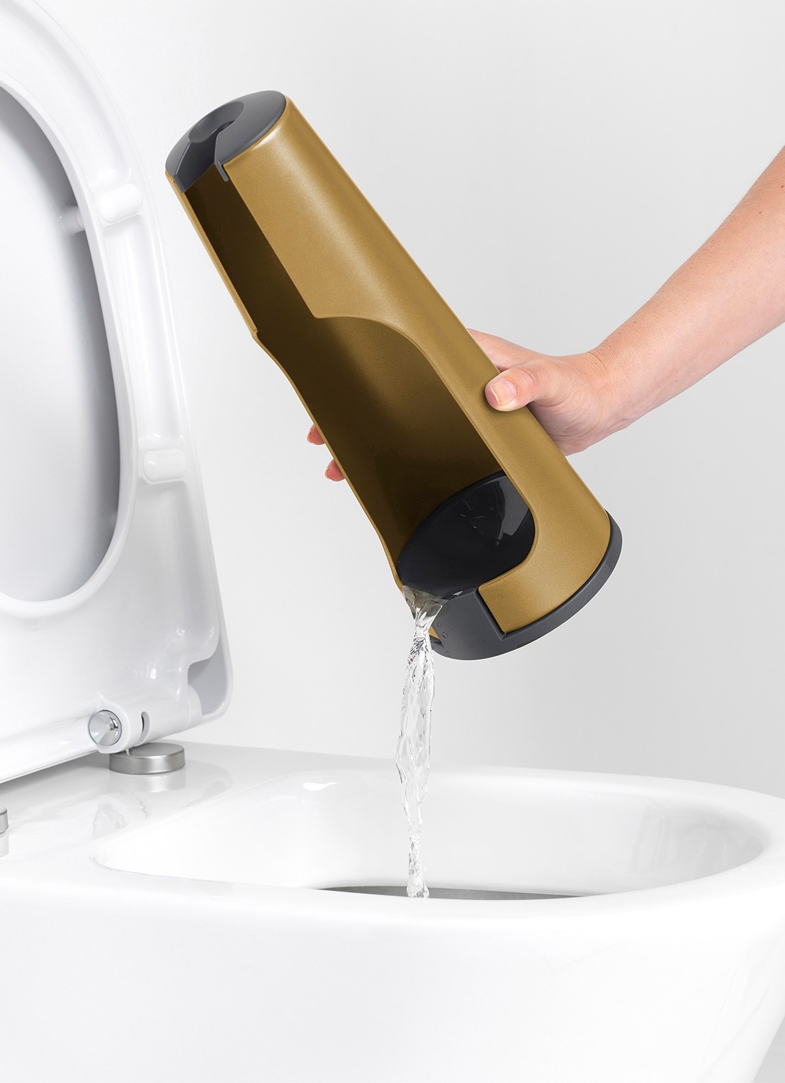 Brabantia ReNew toiletborstel met houder - achterkant 7 goud