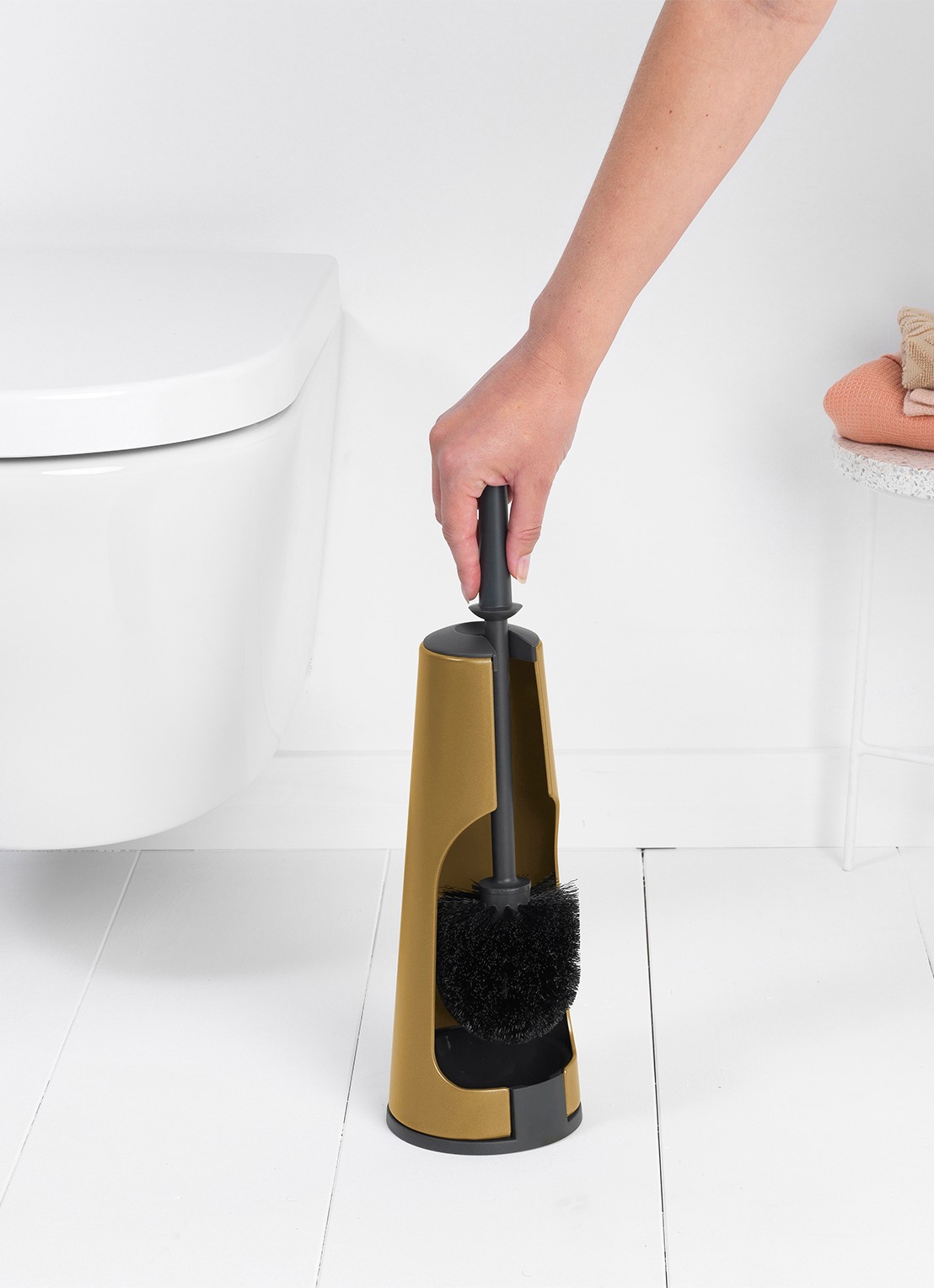 Brabantia ReNew toiletborstel met houder - detail 2 goud