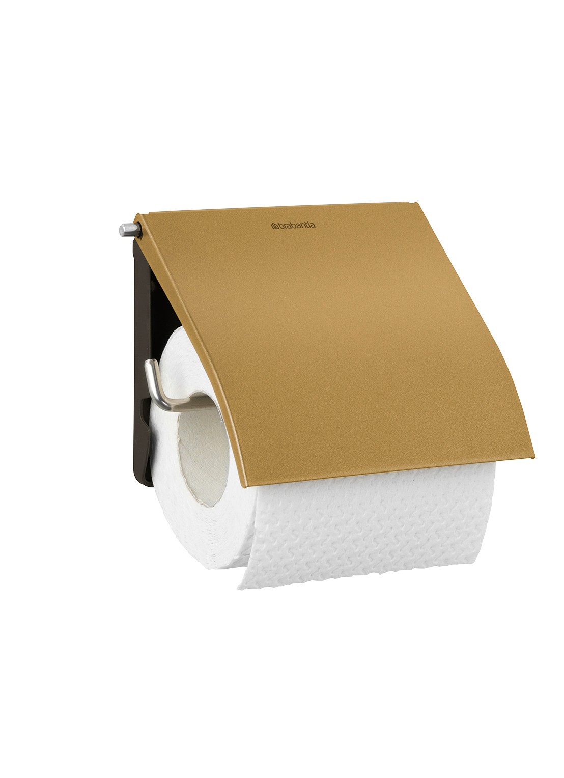 Brabantia ReNew toiletrolhouder met klep - voorkant 7 goud
