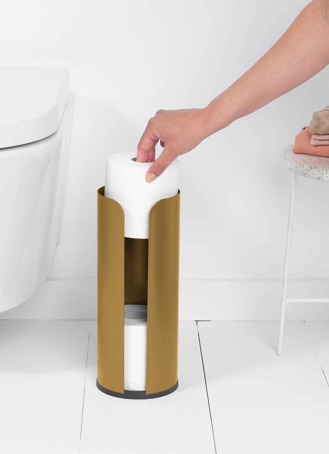 Brabantia ReNew toiletrolhouder - detail 4 goud