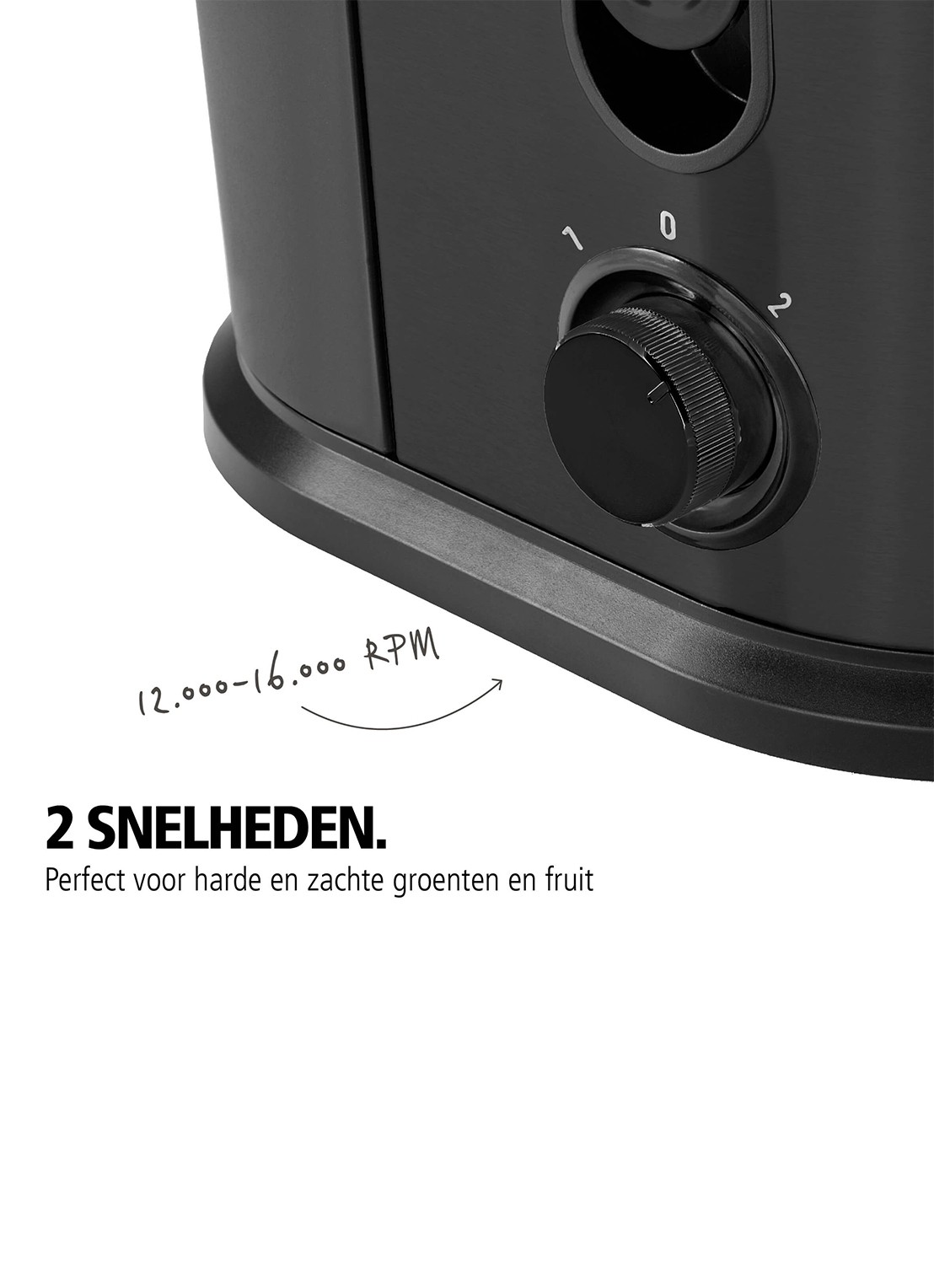 Brabantia Sapcentrifuge voor Groenten & Fruit BBEK1123BK - detail 2 zwart