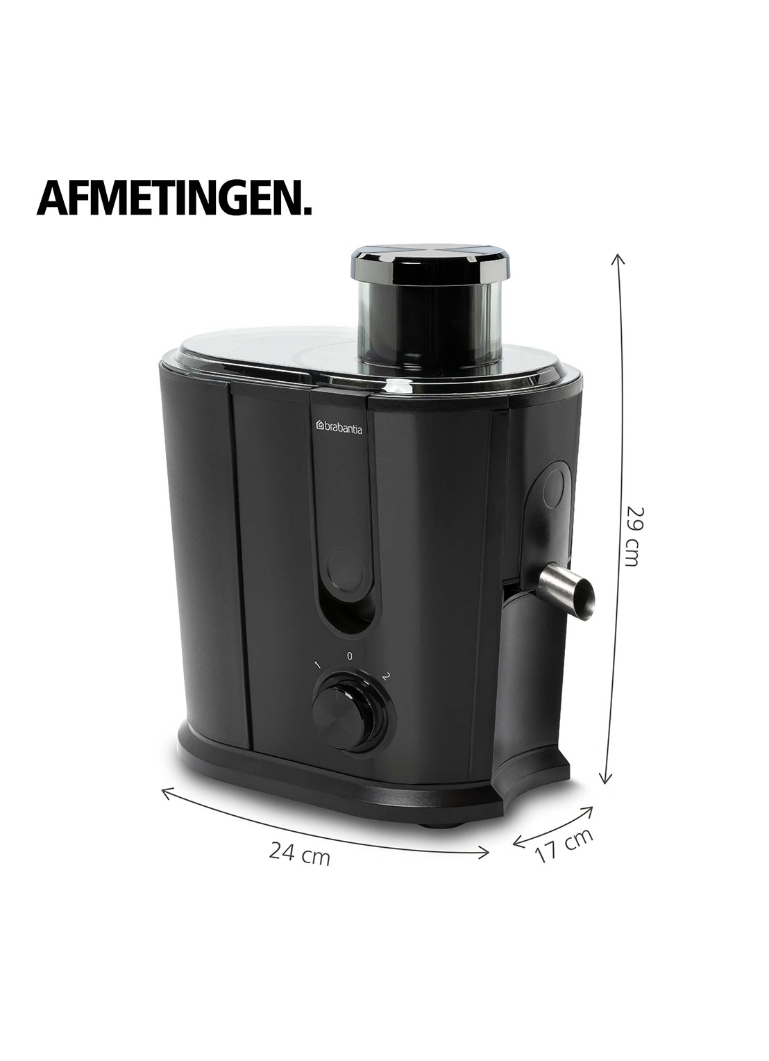 Brabantia Sapcentrifuge voor Groenten & Fruit BBEK1123BK - detail 4 zwart