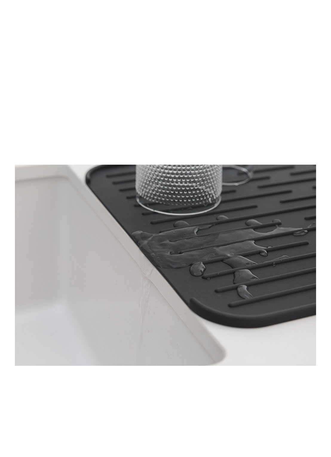 Brabantia Sink Side afdruipmat van silicone - detail 4 donkergrijs