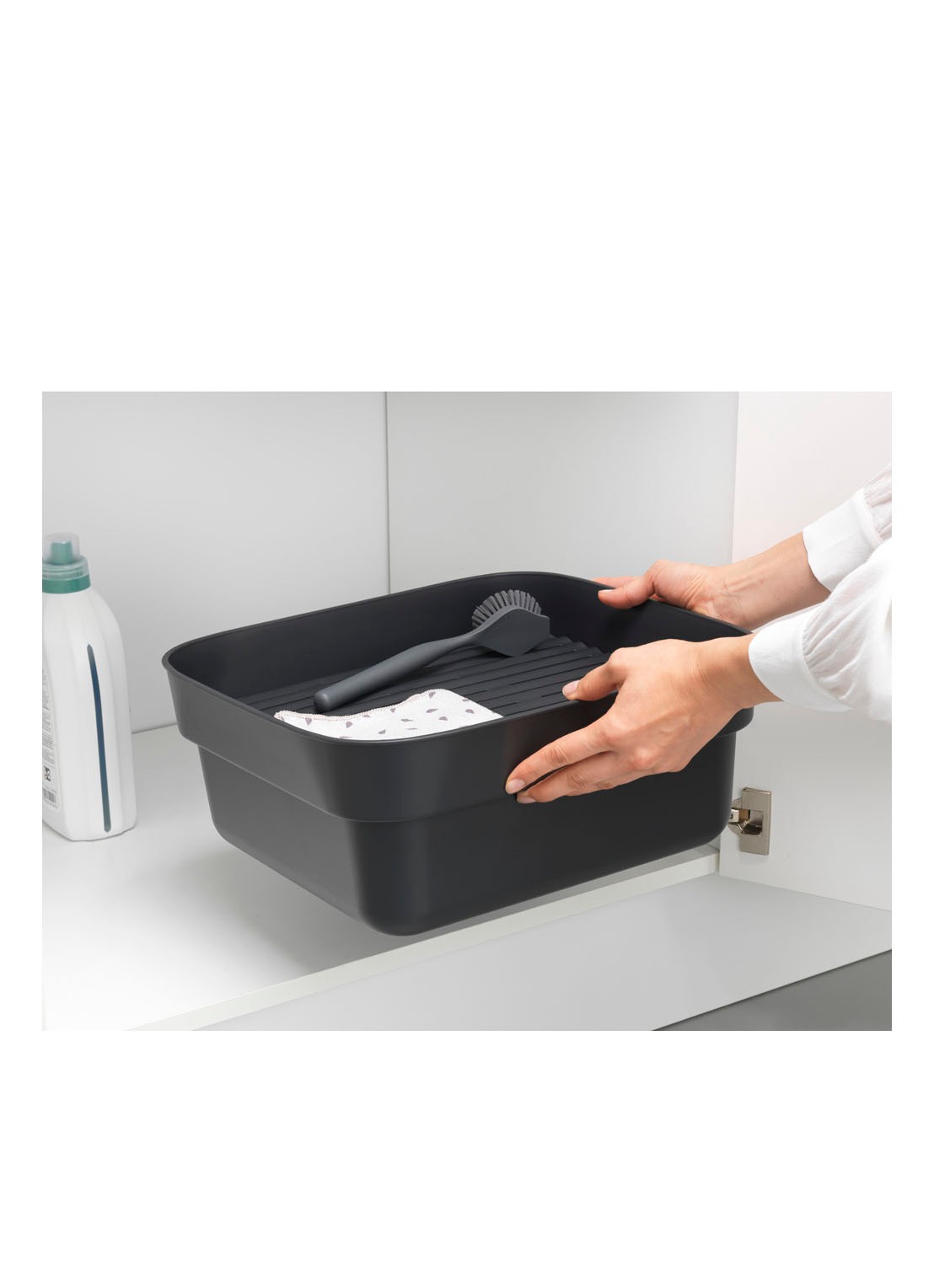 Brabantia Sink Side afwasbak met droogrek - detail 6 antraciet