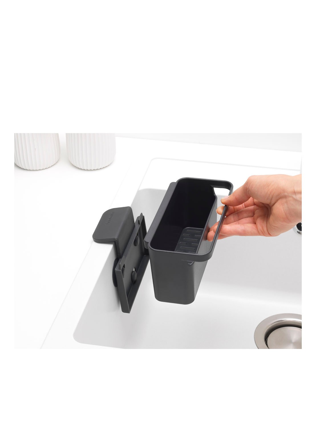 Brabantia Sink Side gootsteen organizer  - detail 6 antraciet