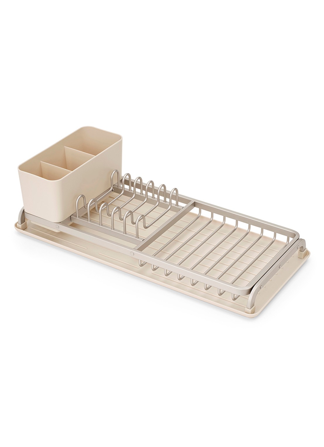 Brabantia SinkSide afdruiprek met bestekhouder - achterkant beige