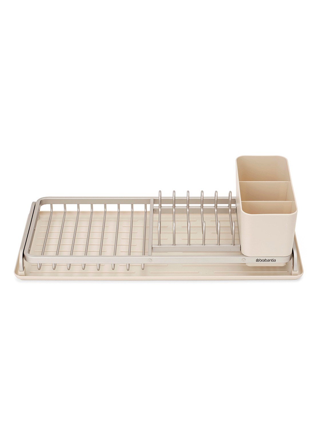 Brabantia SinkSide afdruiprek met bestekhouder - voorkant 2 beige