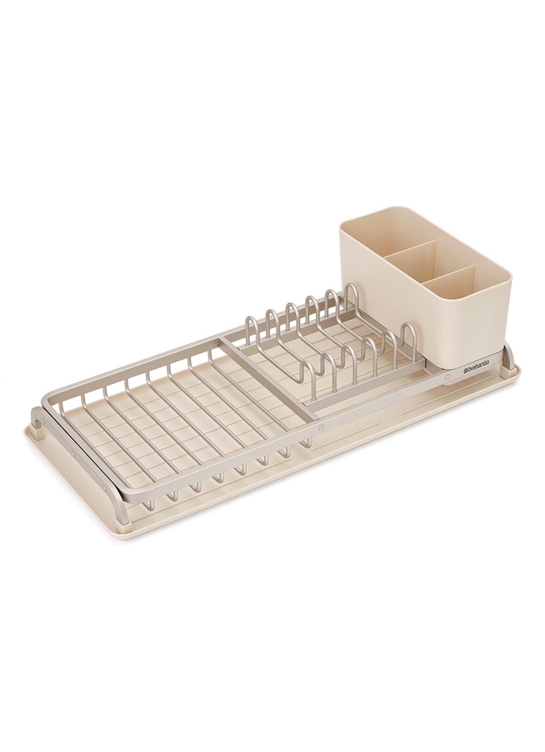 Brabantia SinkSide afdruiprek met bestekhouder - voorkant 3 beige