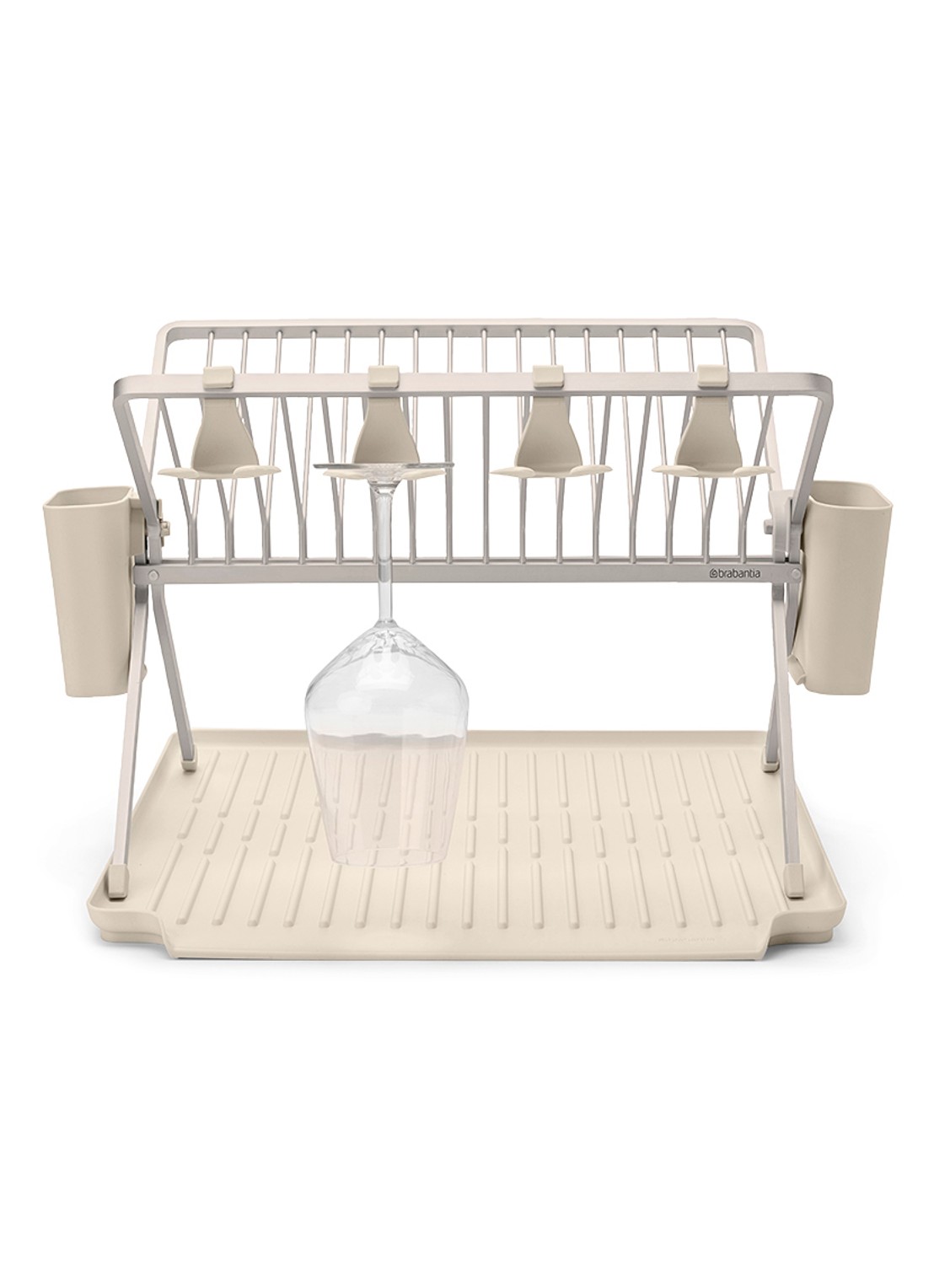 Brabantia SinkSide afdruiprek met bestekhouder - achterkant 8 beige