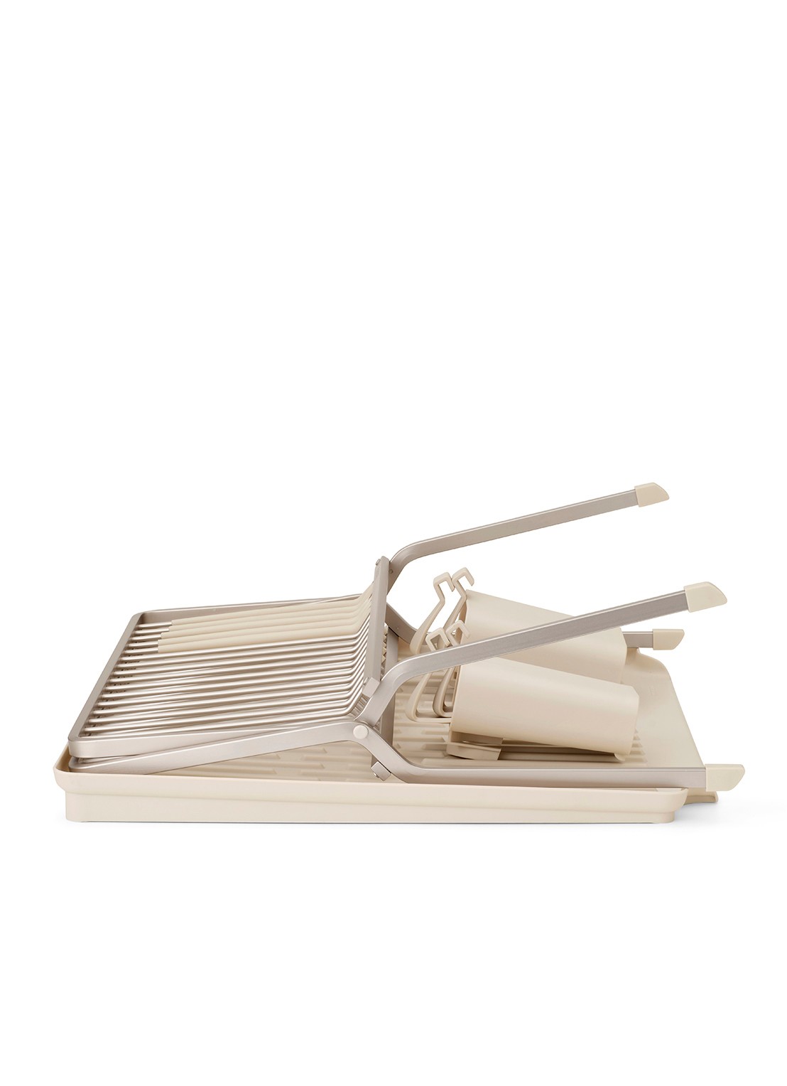 Brabantia SinkSide afdruiprek met bestekhouder - detail beige