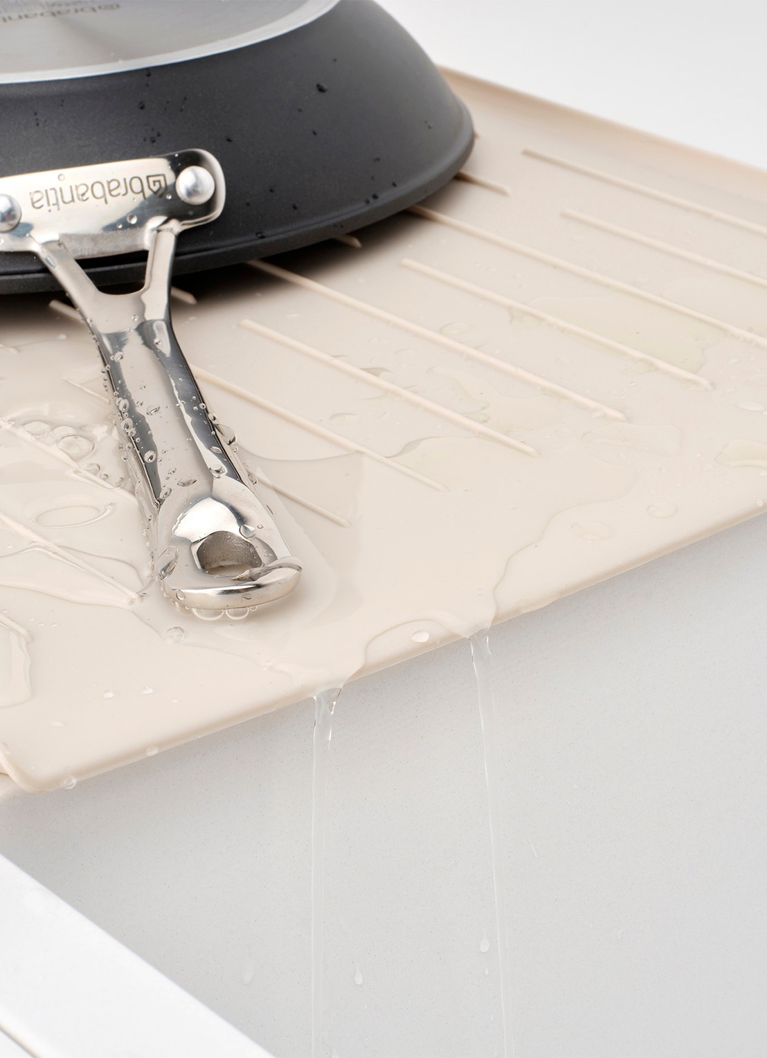 Brabantia SinkSide afdruiprek met bestekhouder - detail 4 beige