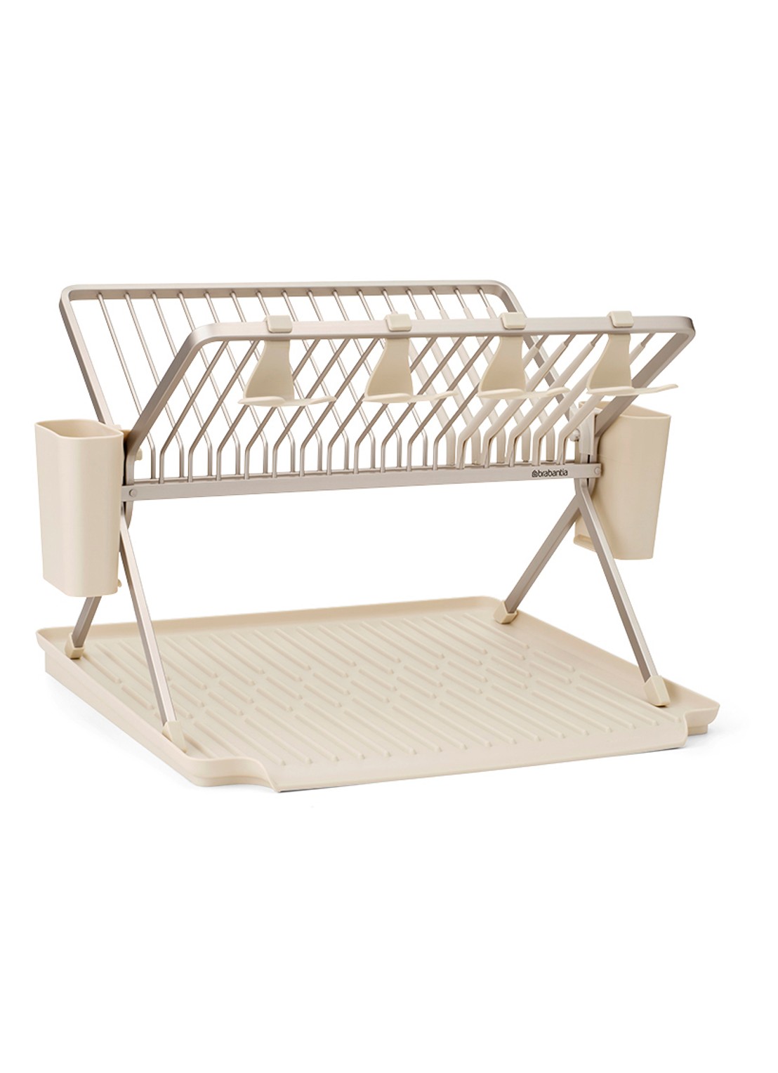 Brabantia SinkSide afdruiprek met bestekhouder - voorkant 7 beige