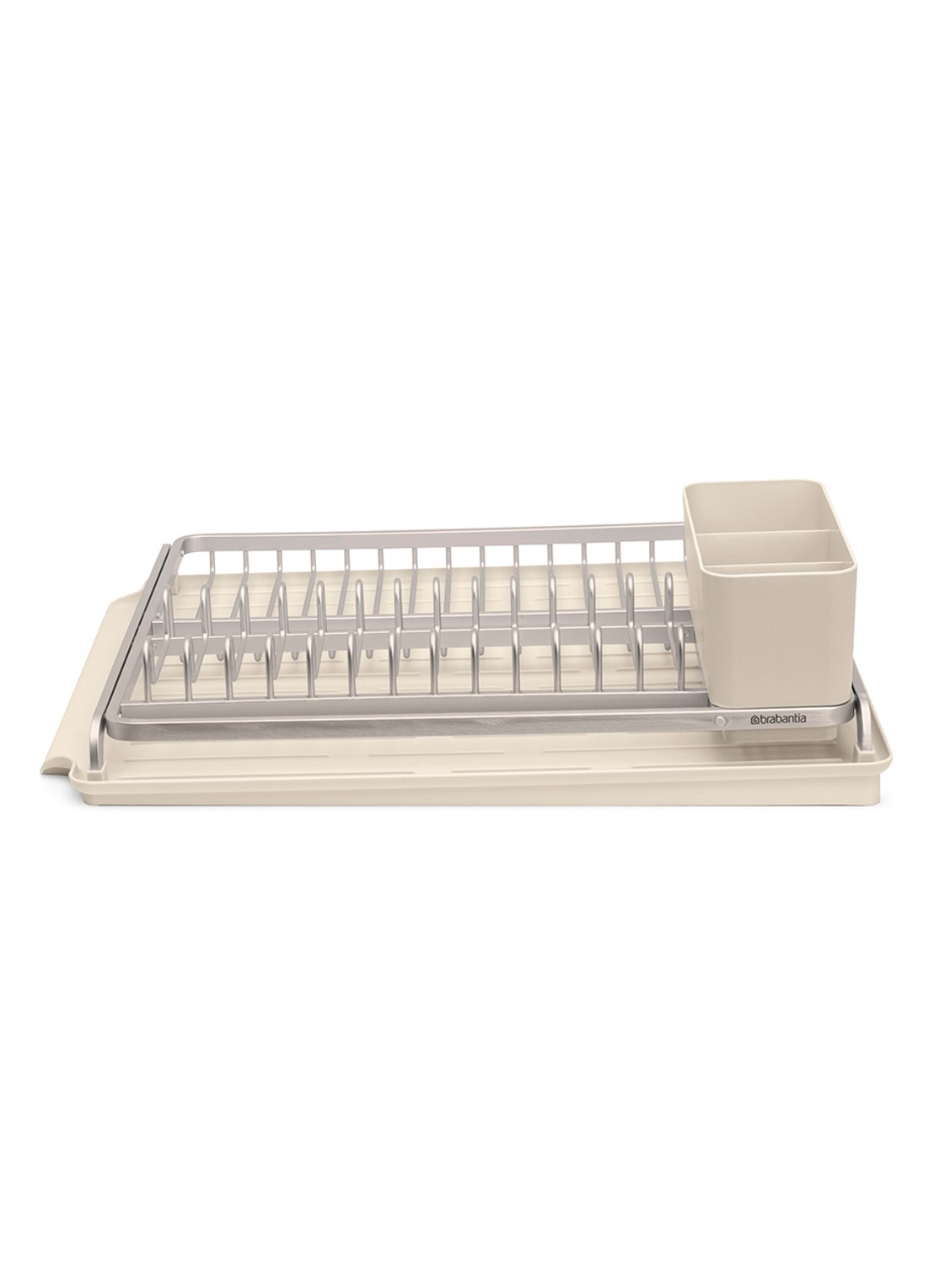 Brabantia SinkSide afdruiprek met lekbak en bestekhouder - achterkant 3 beige