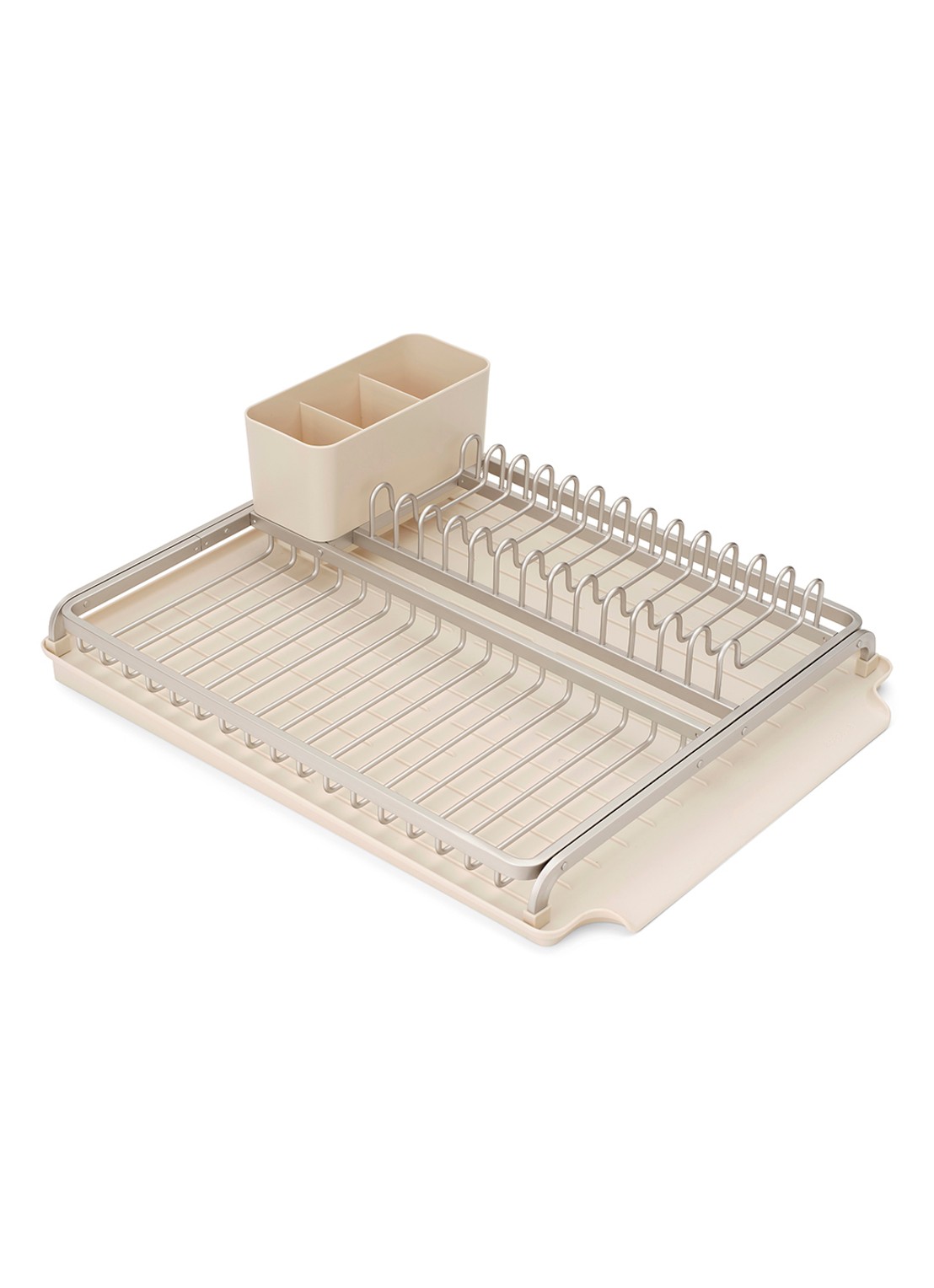 Brabantia SinkSide afdruiprek met lekbak en bestekhouder - voorkant 2 beige