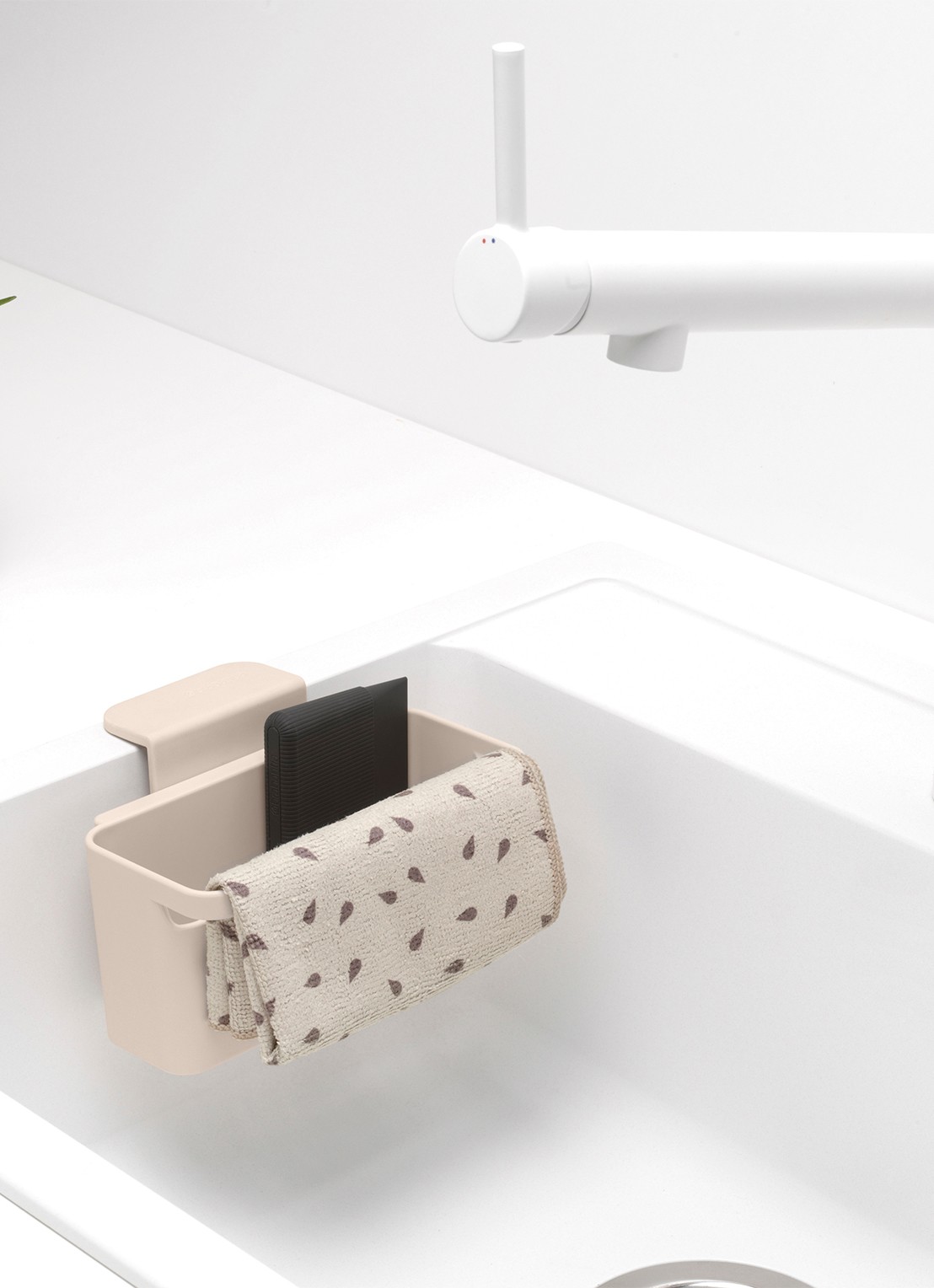 Brabantia SinkSide gootsteen organizer met vaatdoekhouder - detail 5 beige