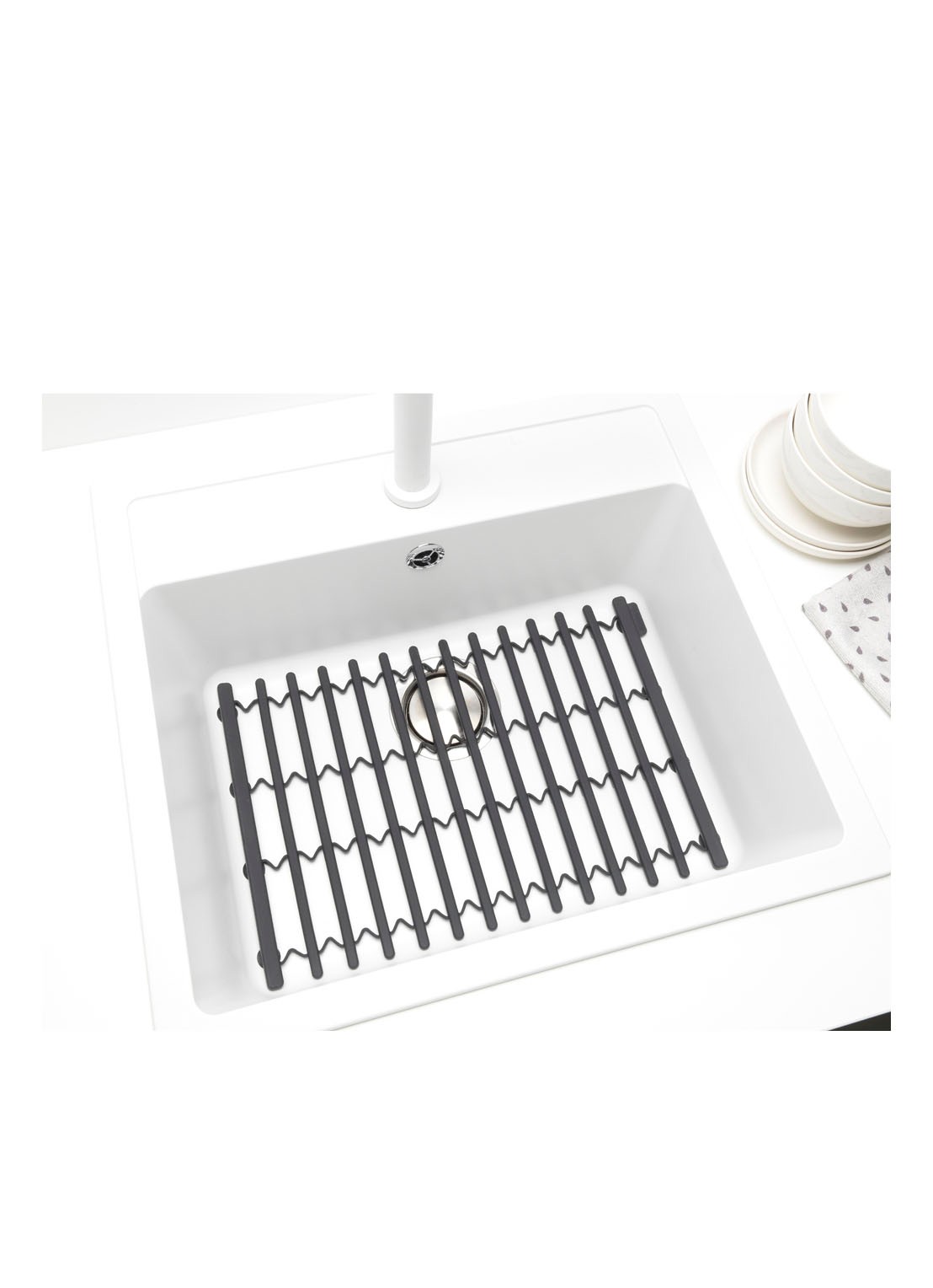 Brabantia SinkSide gootsteenmat  - achterkant 5 donkergrijs