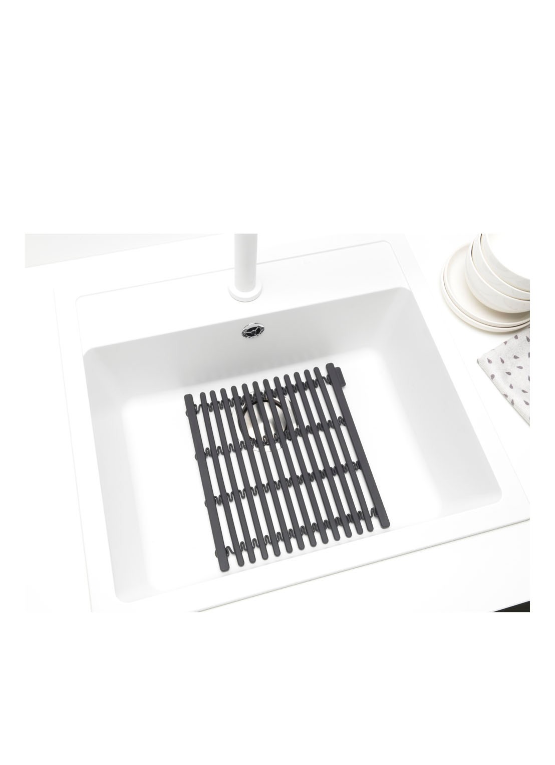 Brabantia SinkSide gootsteenmat  - detail donkergrijs