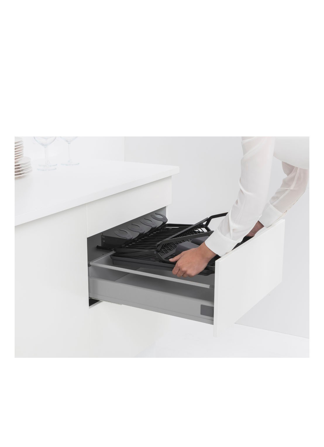 Brabantia SinkSide inklapbaar afdruiprek 42 x 51 cm - detail 5 donkergrijs