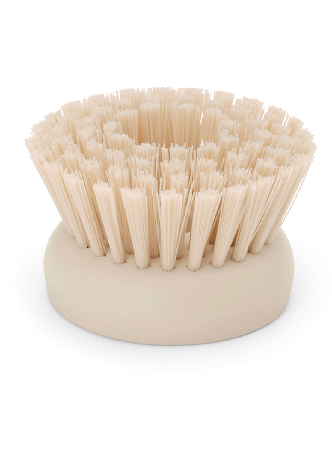 Brabantia SinkSide vervangende kop voor afwasborstel met zeepdispenser set van 2 - voorkant 3 beige