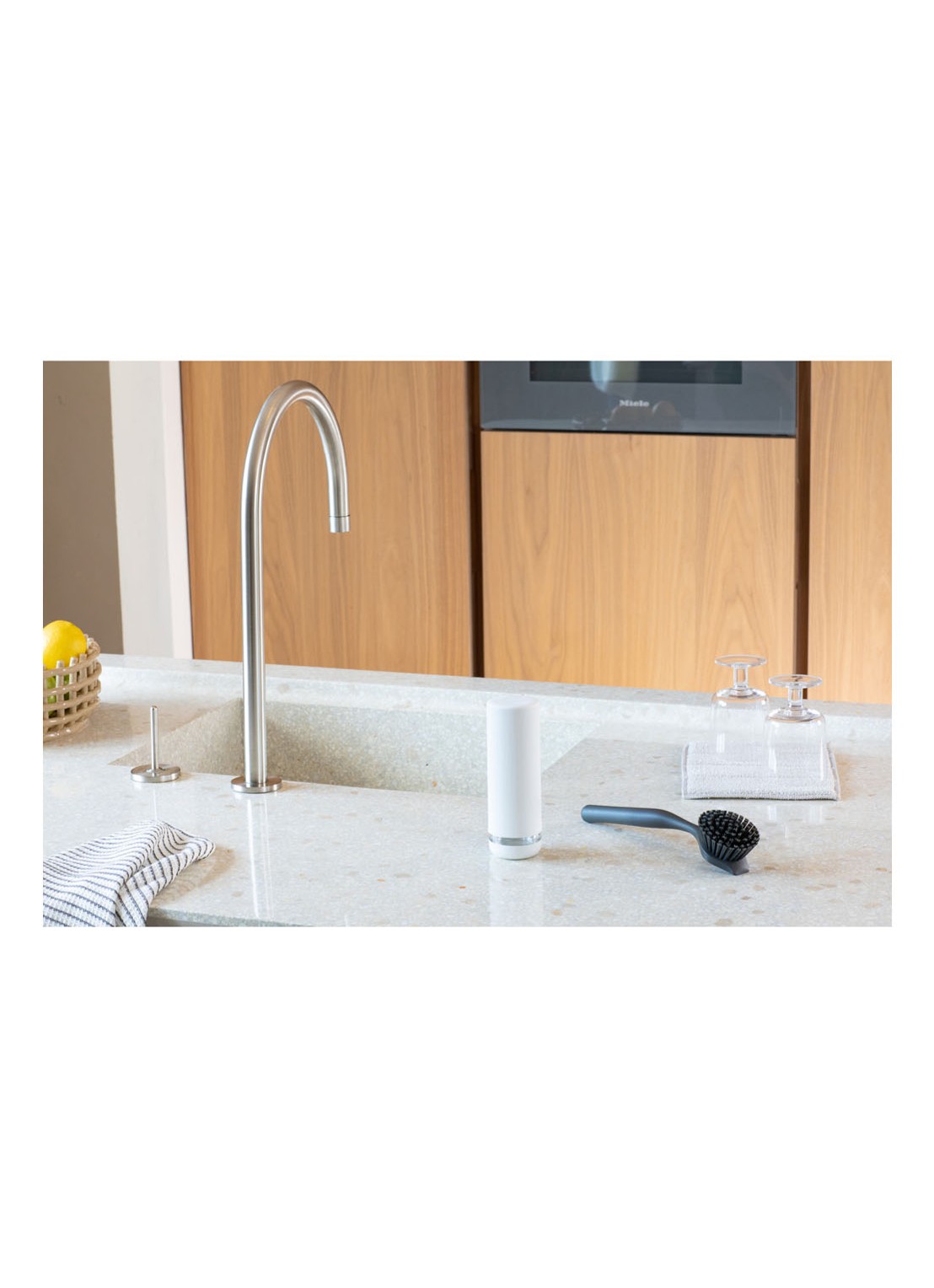 Brabantia SinkStyle afwasmiddeldispenser knijpfles 200 ml - detail 5 wit