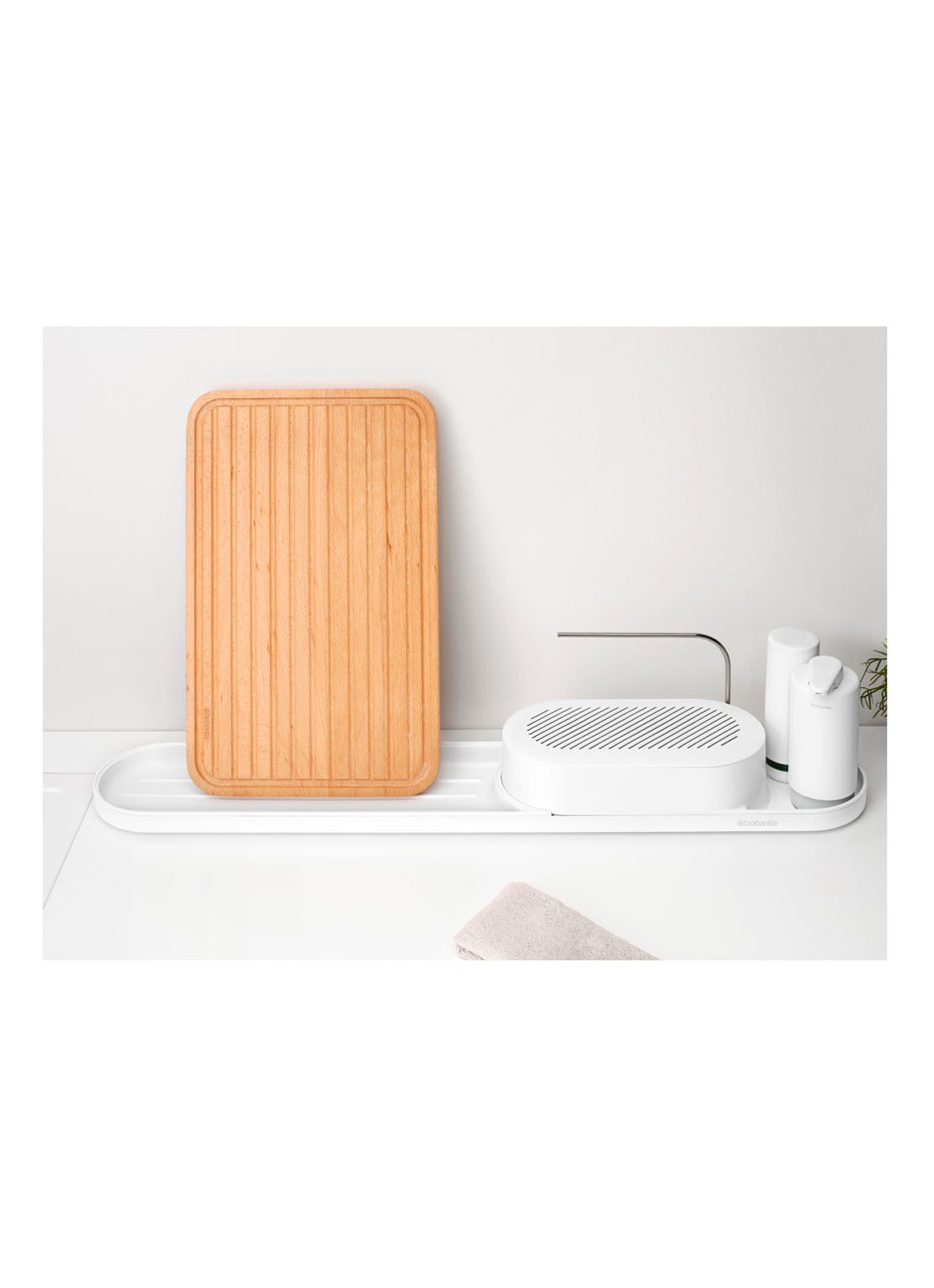 Brabantia SinkStyle gootsteen organizer set  4-delig  - detail 4 wit