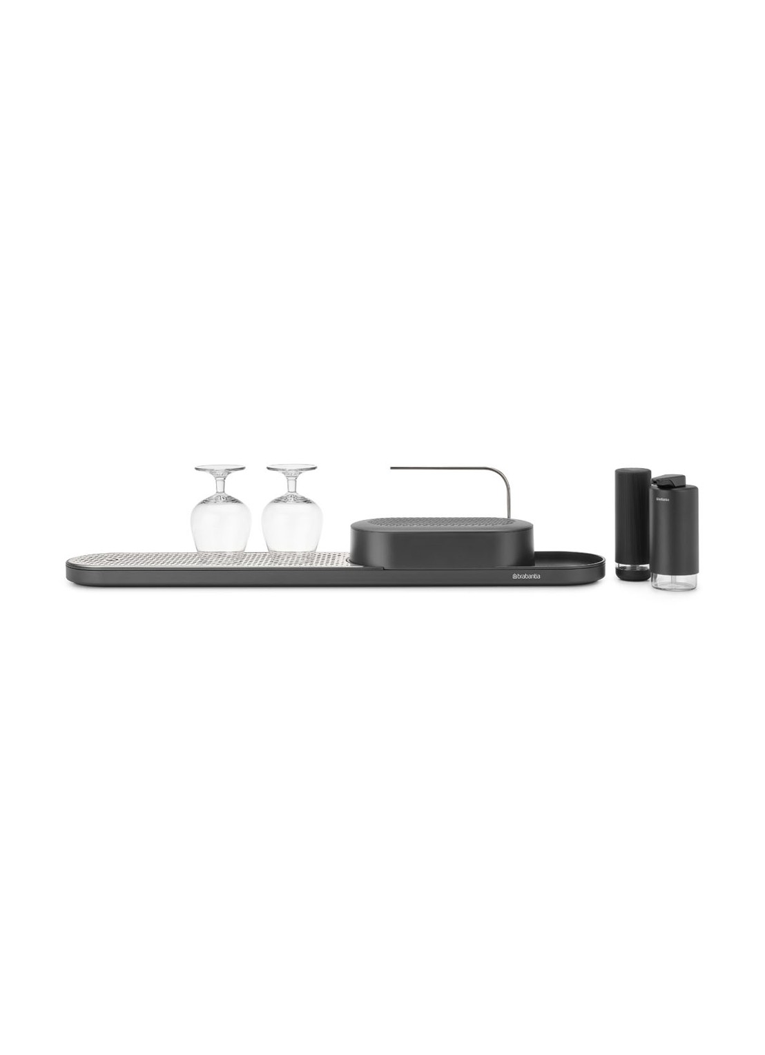 Brabantia SinkStyle gootsteen organizer set  4-delig  - detail 4 middengrijs