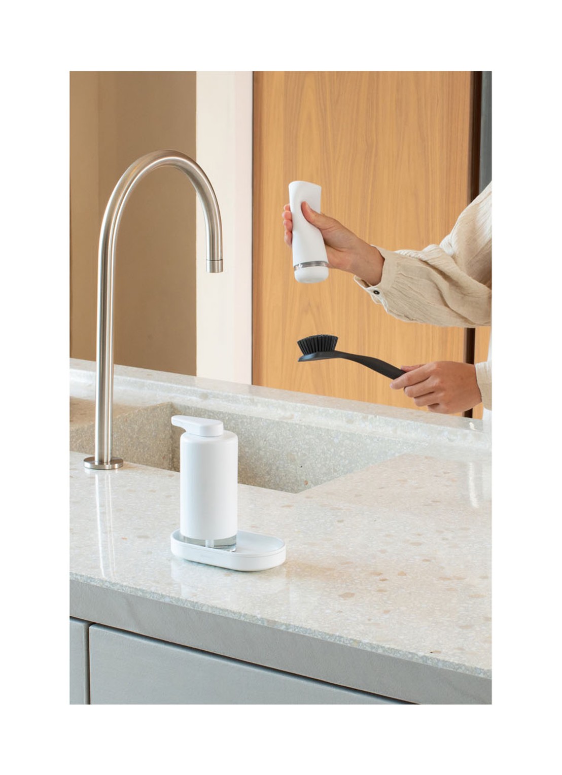 Brabantia SinkStyle zeepdispenser set  - detail 5 wit