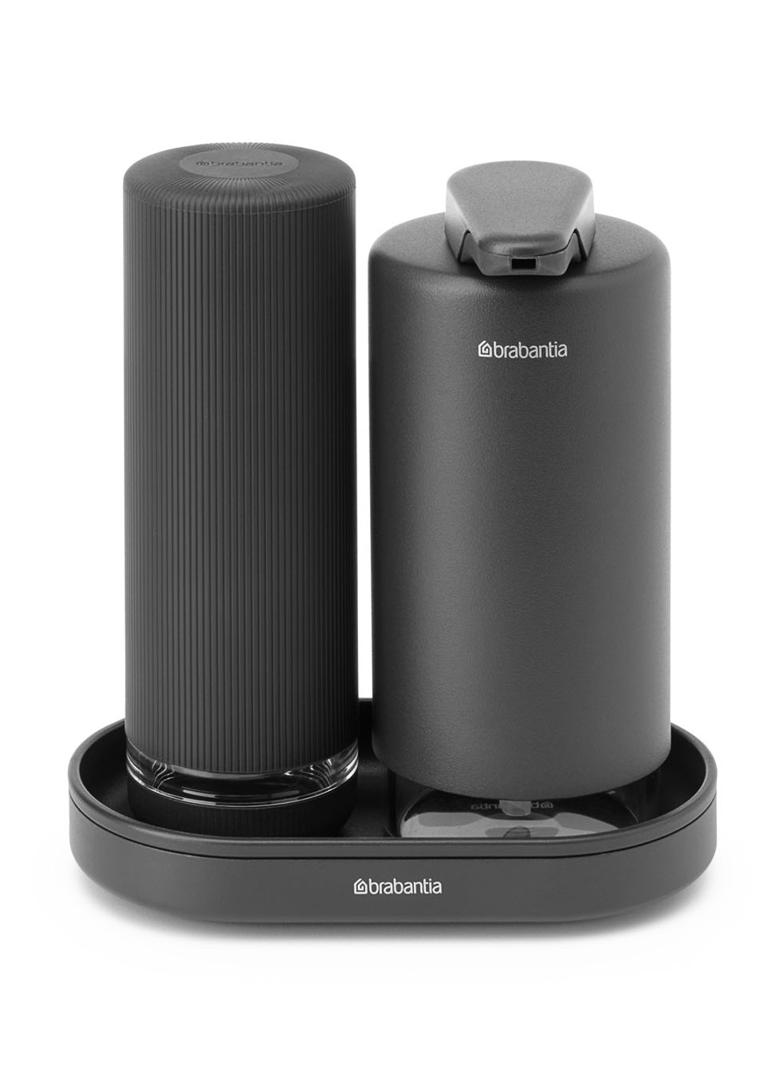 Brabantia SinkStyle zeepdispenser set  - voorkant middengrijs