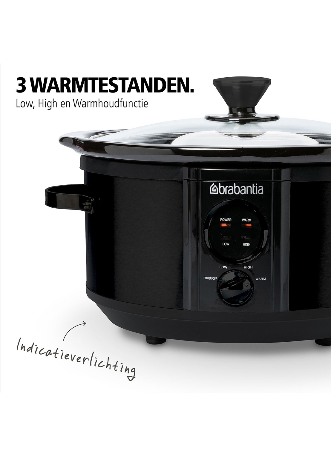 Brabantia Slowcooker BBEK1081MB - detail 2 zwart
