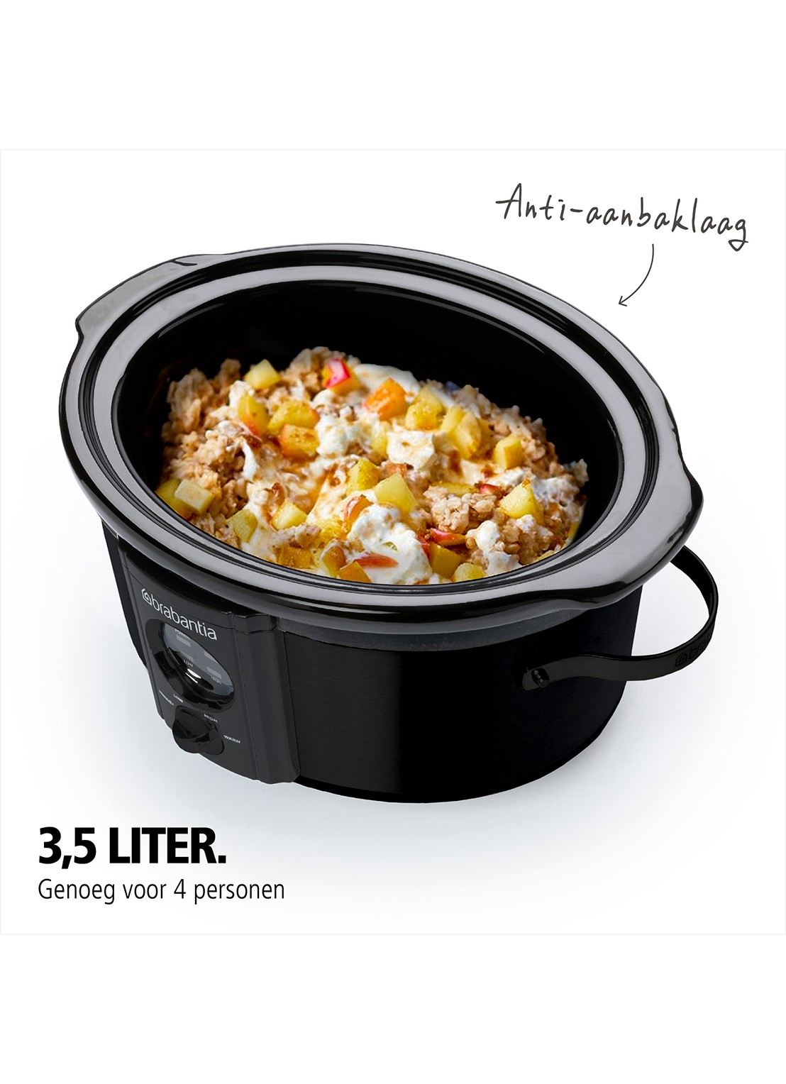 Brabantia Slowcooker BBEK1081MB - detail 3 zwart