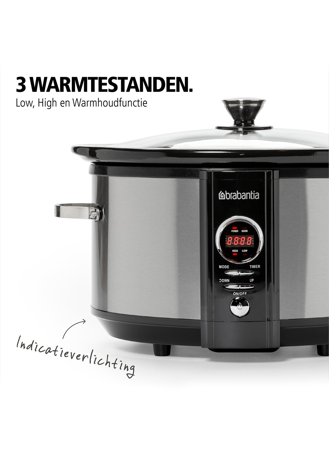 Brabantia Slowcooker BBEK1083MB - detail 3 zwart