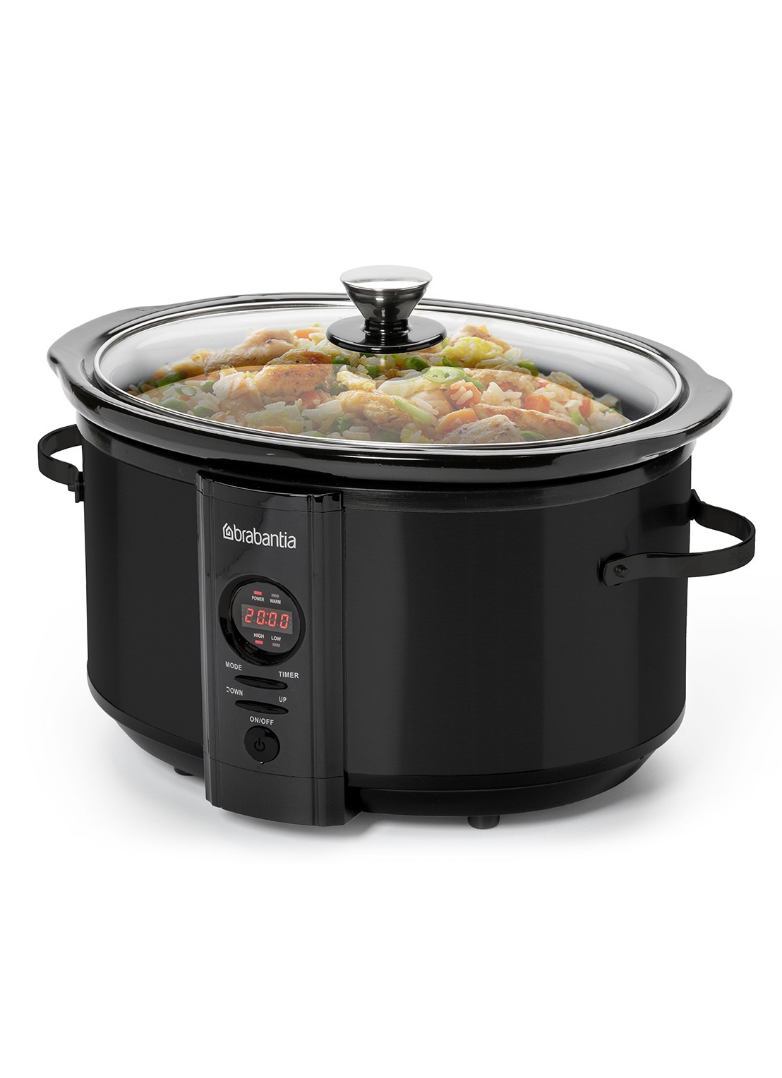 Brabantia Slowcooker BBEK1083MB - voorkant 7 zwart