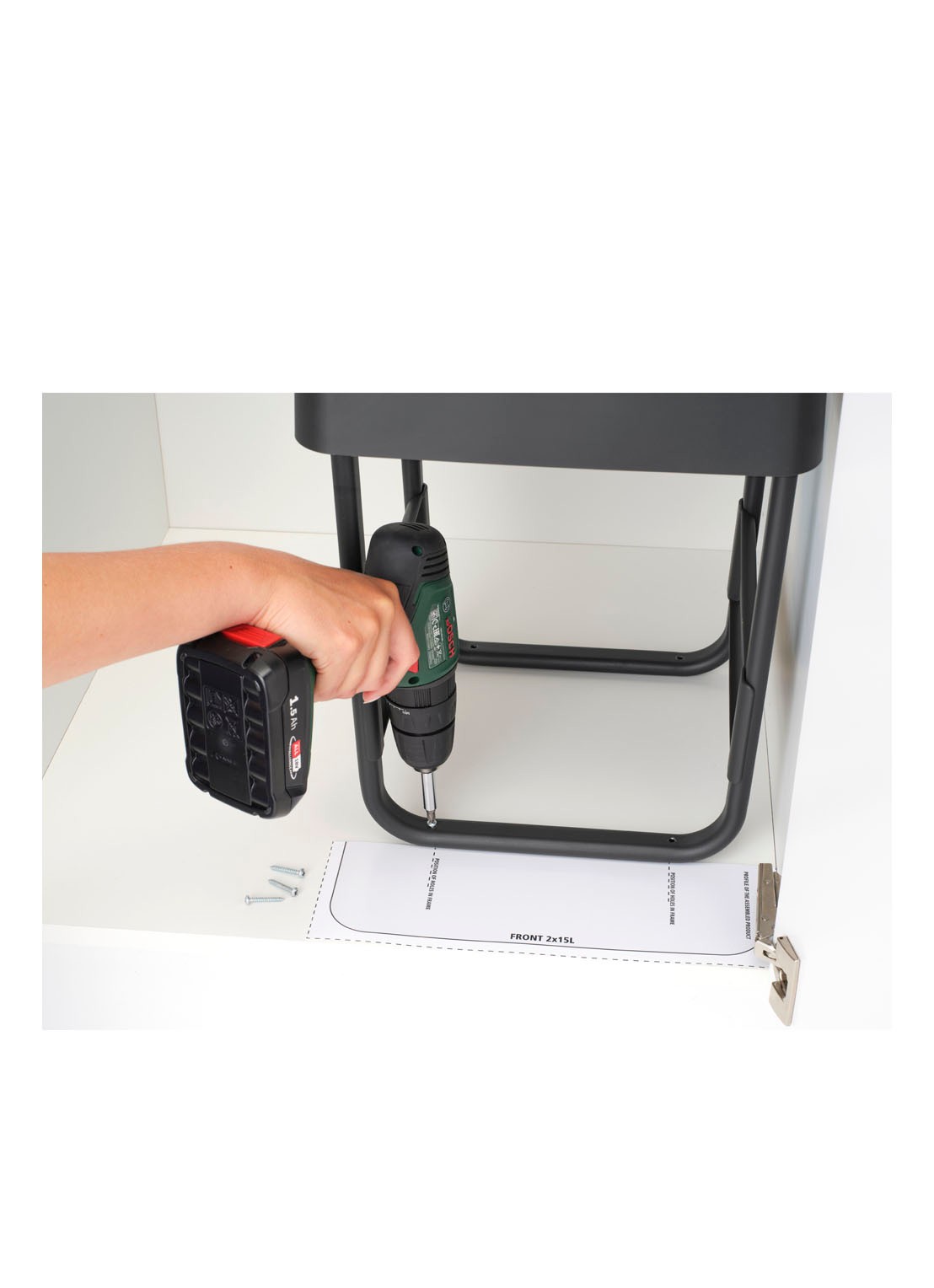 Brabantia Sort & Go inbouw prullenbak 2 x 15 liter - detail 5 multicolor
