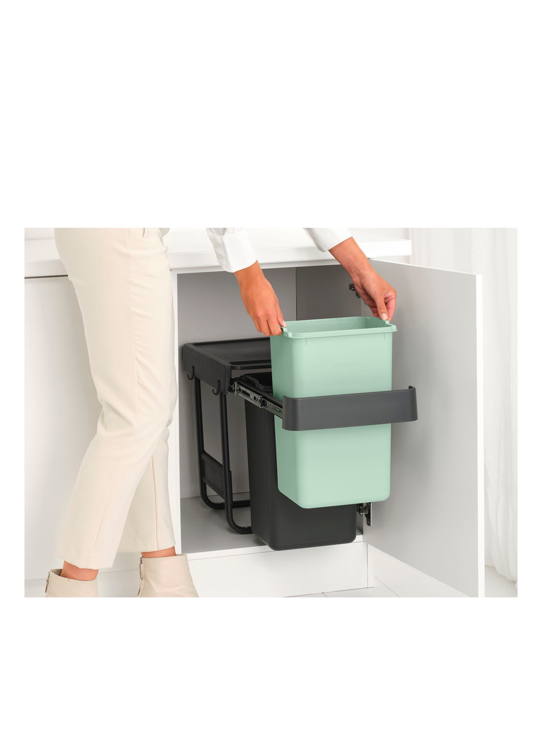 Brabantia Sort & Go inbouw prullenbak 2 x 15 liter - detail 6 multicolor