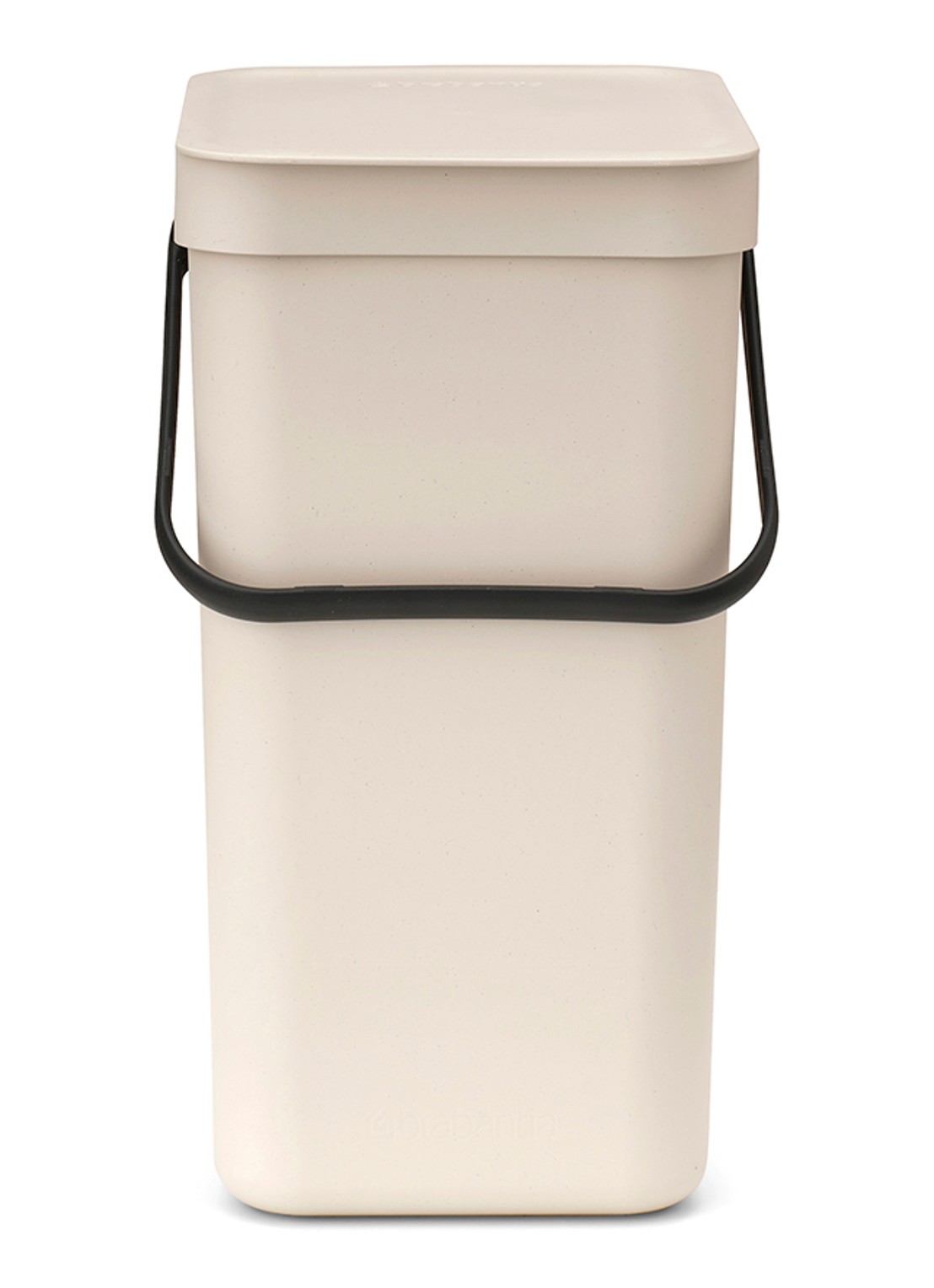 Brabantia Sort & Go prullenbak 12 liter - voorkant beige