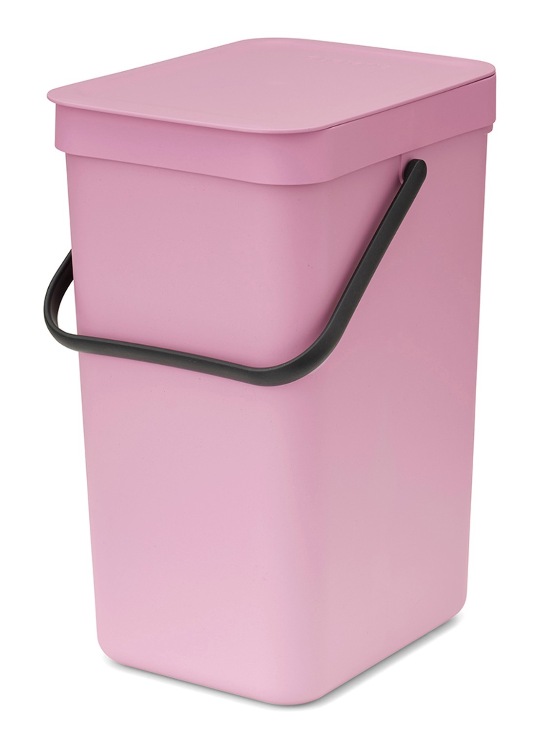 Brabantia Sort & Go prullenbak 12 liter - voorkant 8 donkerroze