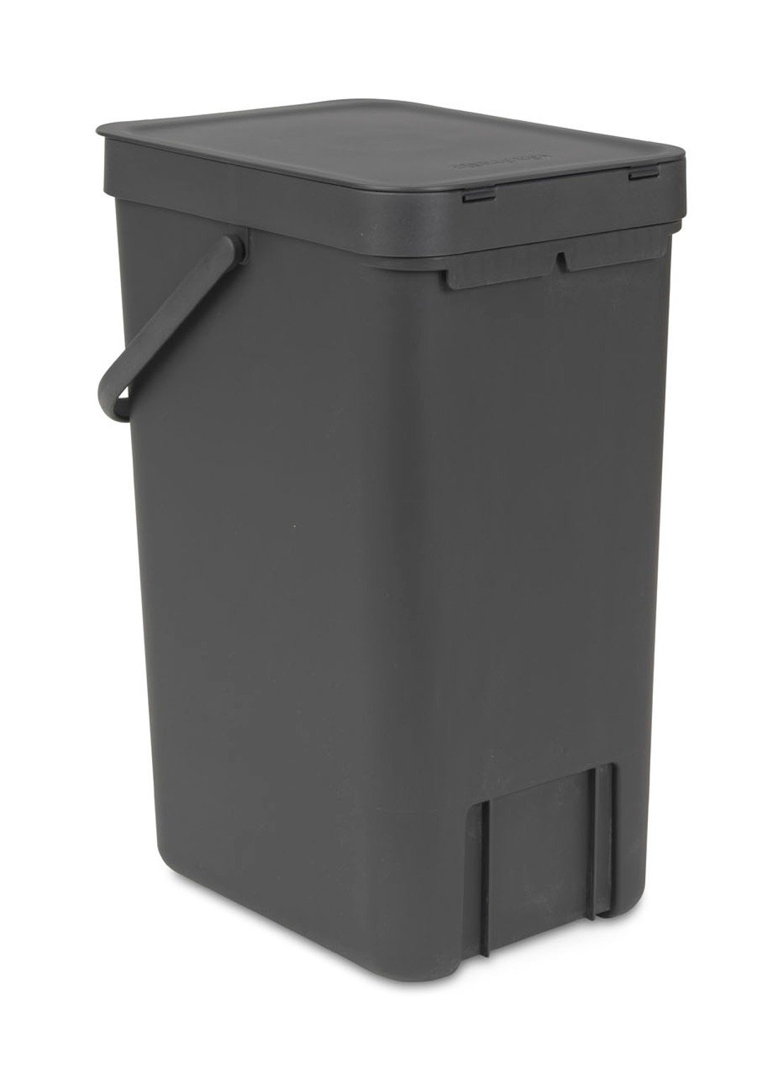 Brabantia Sort & Go prullenbak 16 liter - detail 2 antraciet