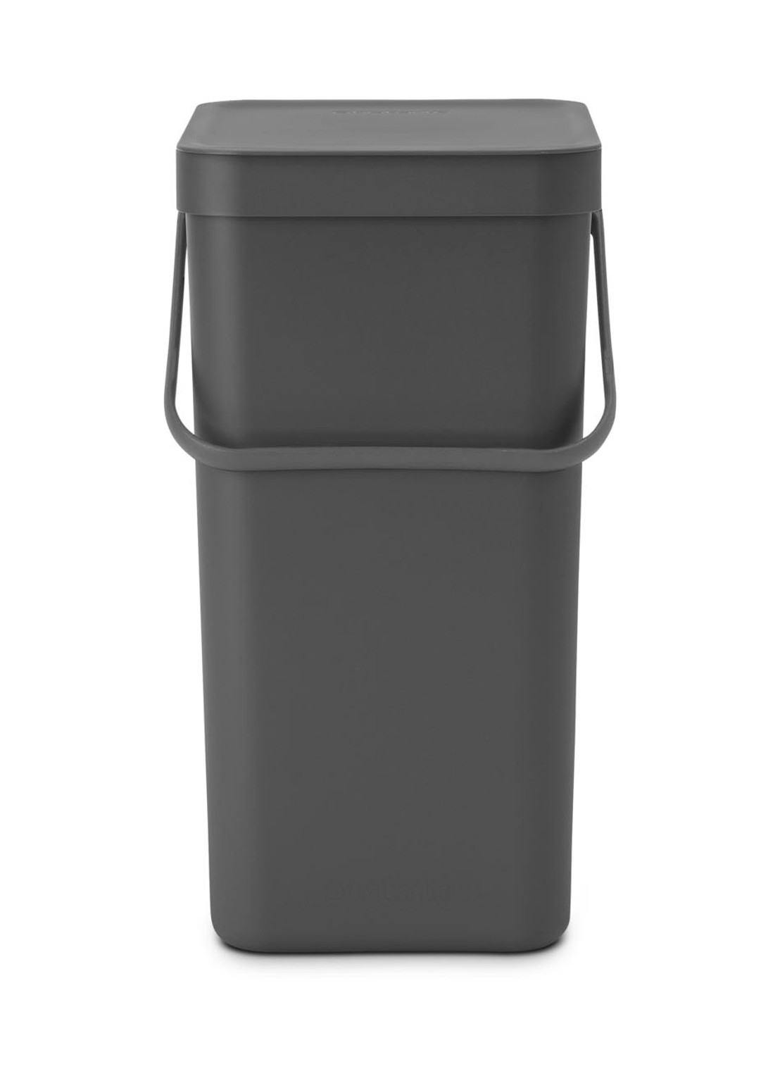 Brabantia Sort & Go prullenbak 16 liter - voorkant 5 antraciet
